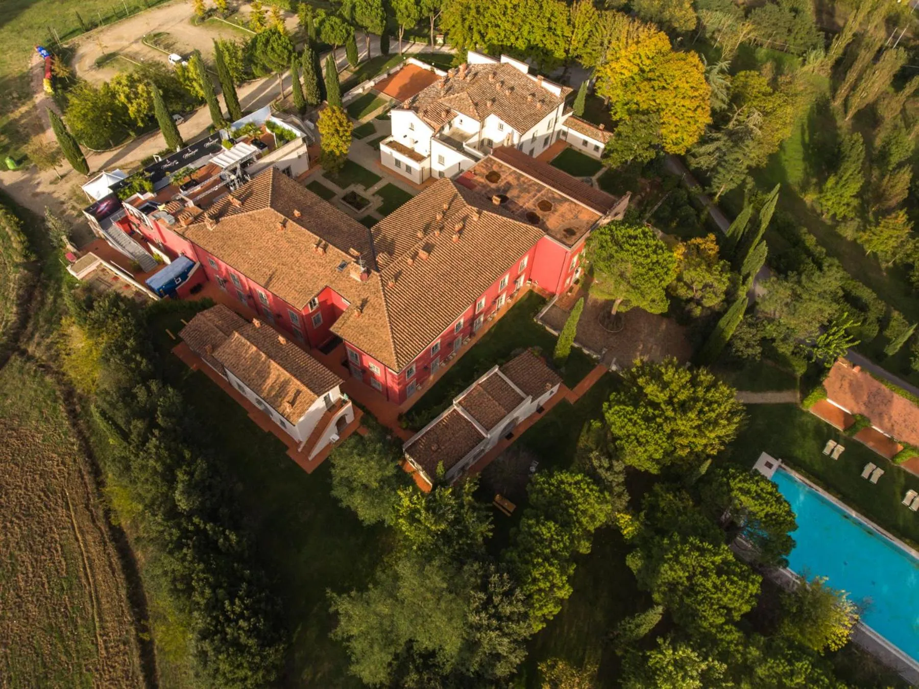 Bird's eye view in Relais Villa Il Palagio