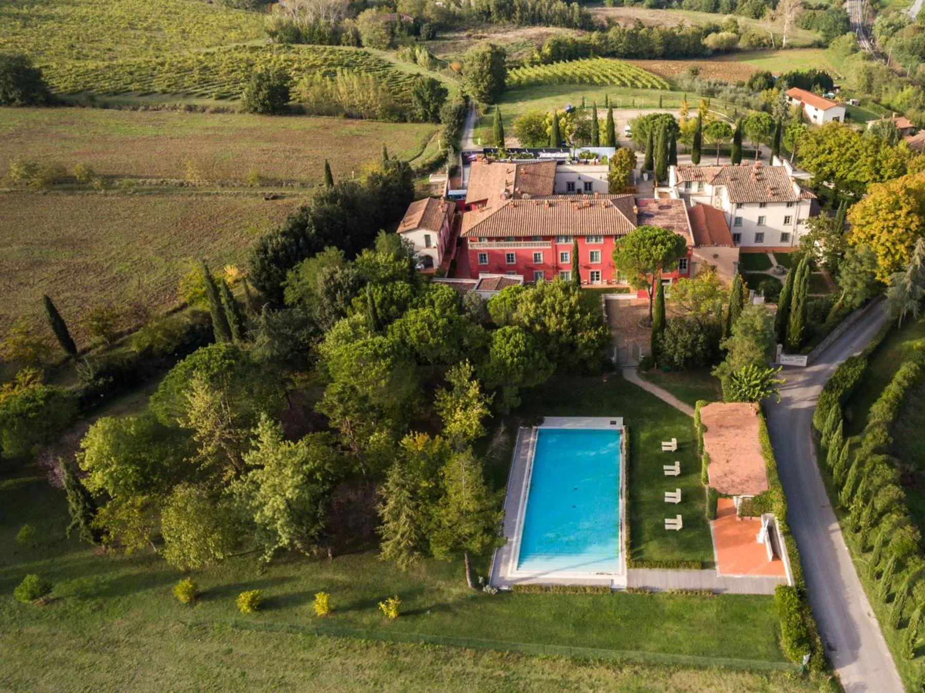Bird's eye view in Relais Villa Il Palagio