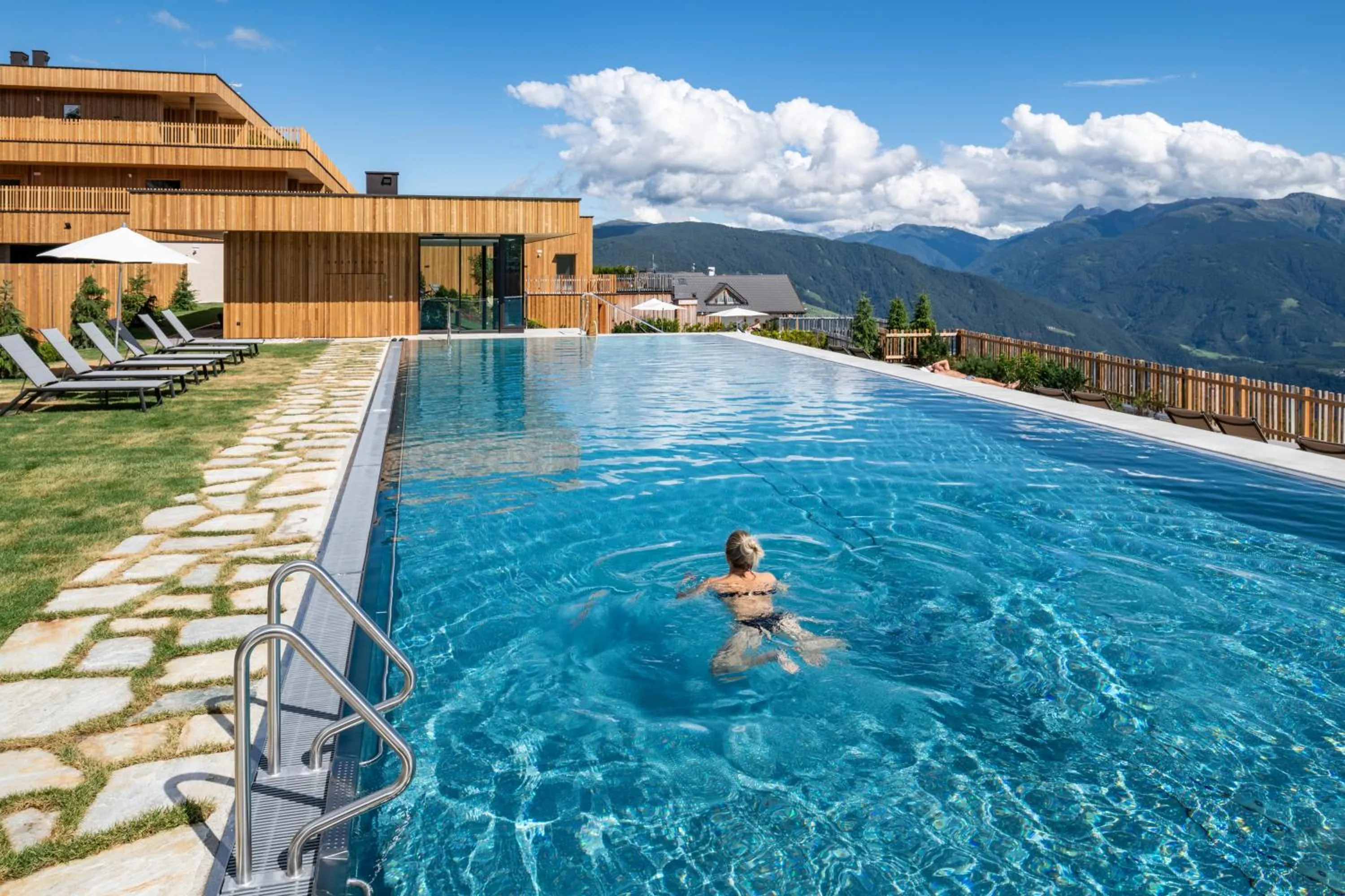 Swimming pool in Tratterhof Mountain Sky Hotel
