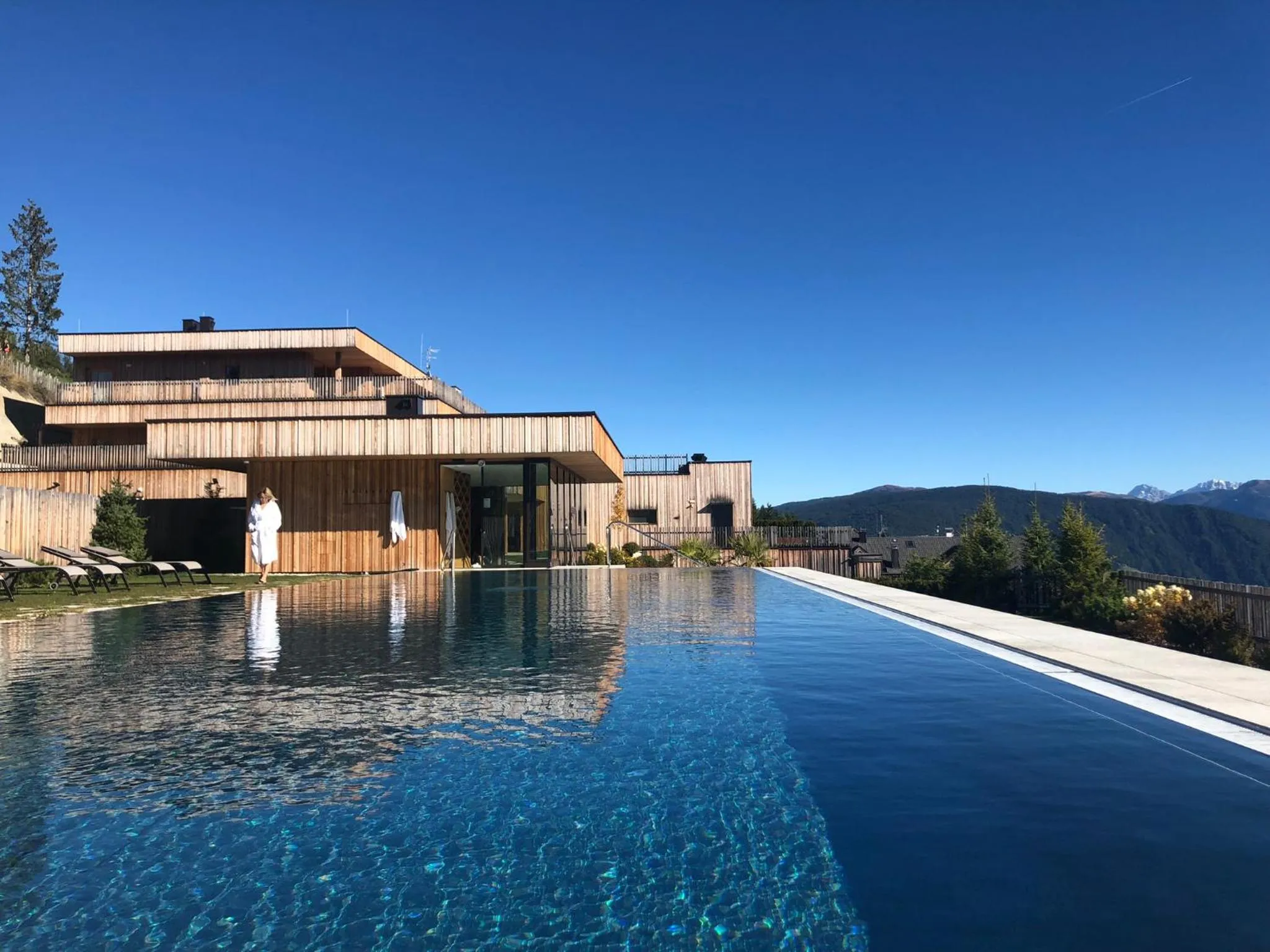 Pool view in Tratterhof Mountain Sky Hotel