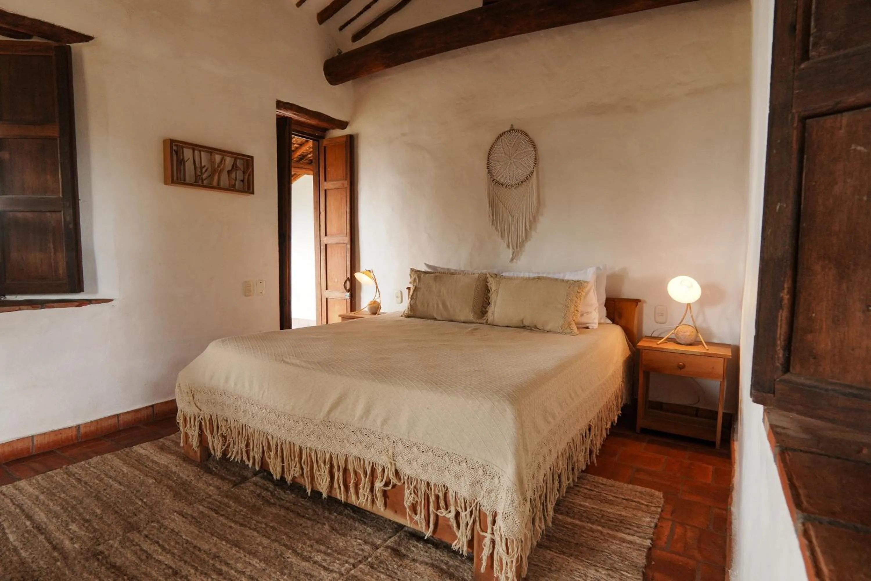 Bed in Hotel Finca Buenos Aires Barichara