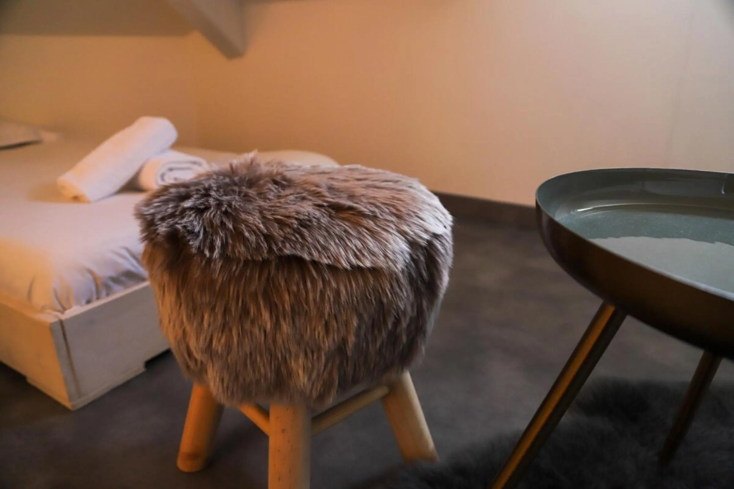 Bed in 2 bd apartment with sauna in the center of Annecy