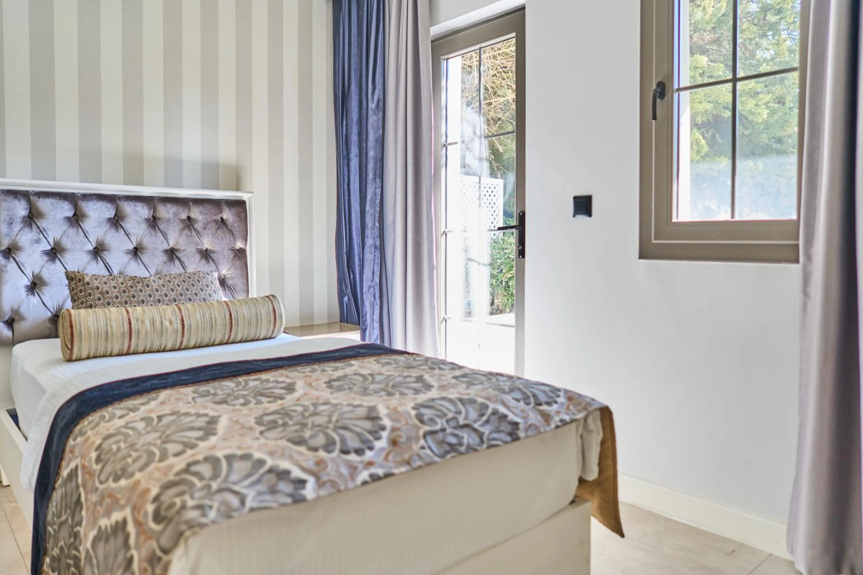 Bed in Salonika Suites