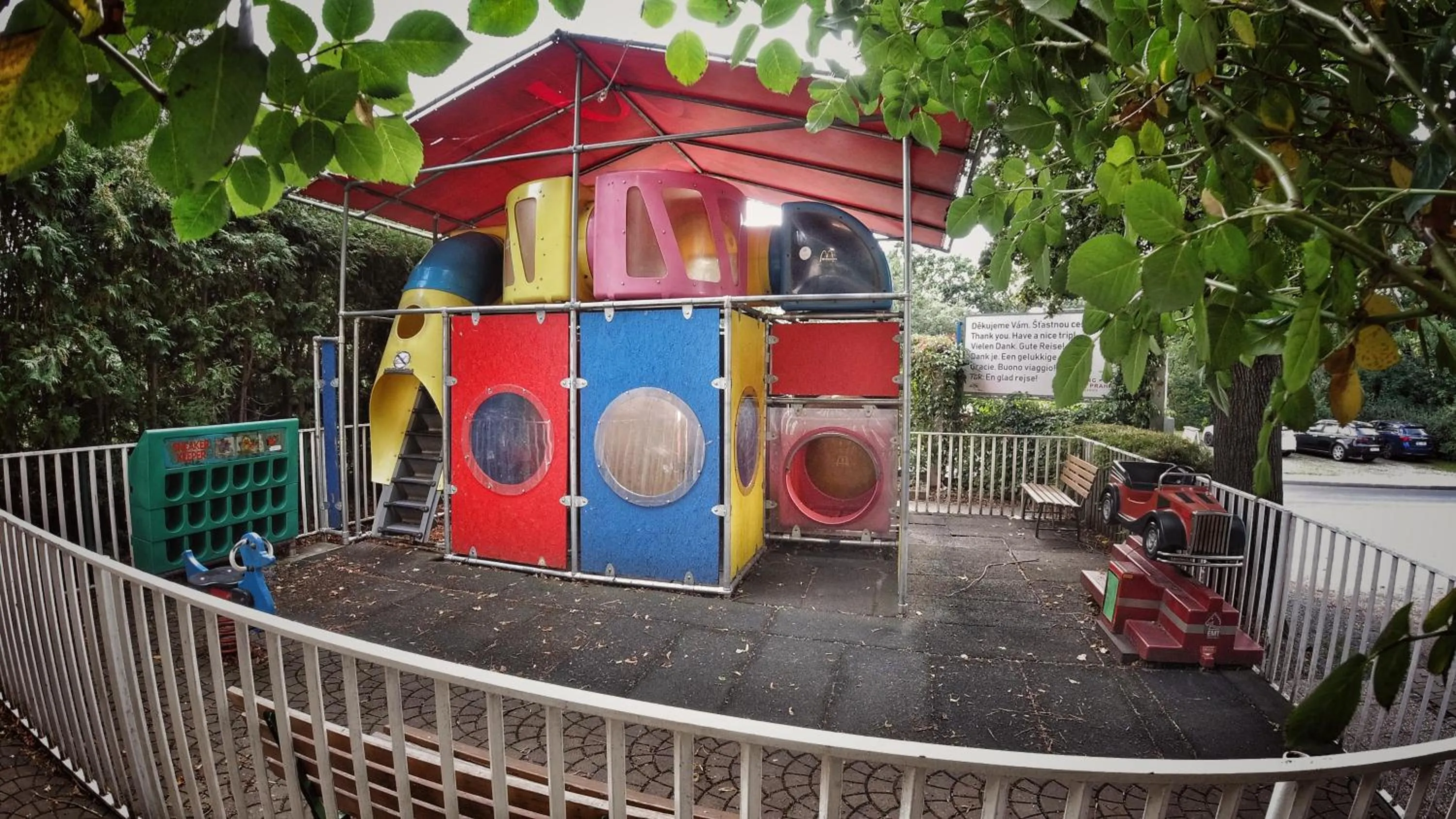 Children play ground in Camping Sokol Praha
