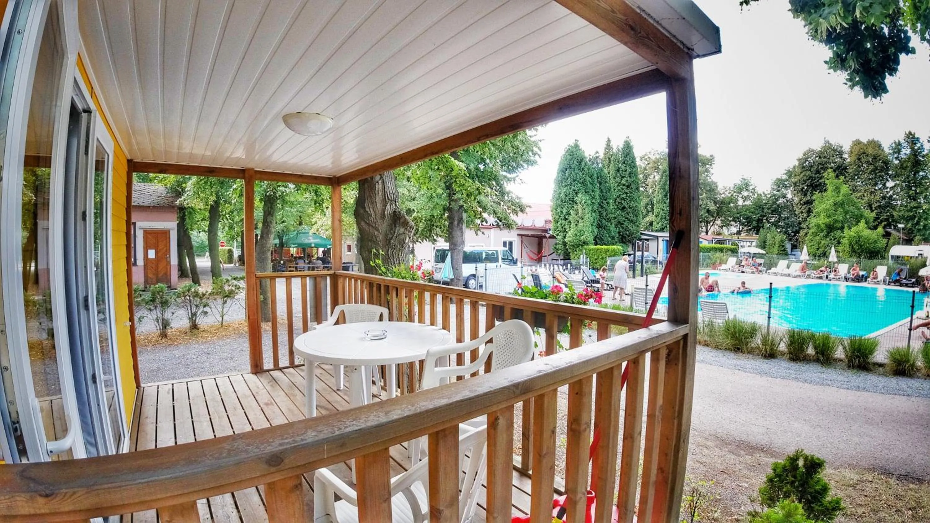 Balcony/Terrace in Camping Sokol Praha