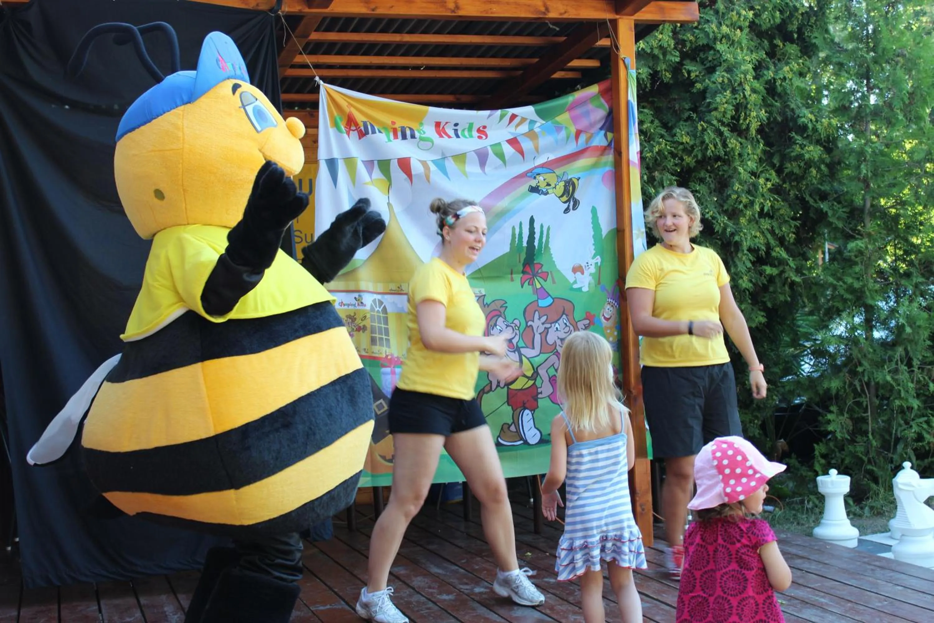 Children play ground in Camping Sokol Praha