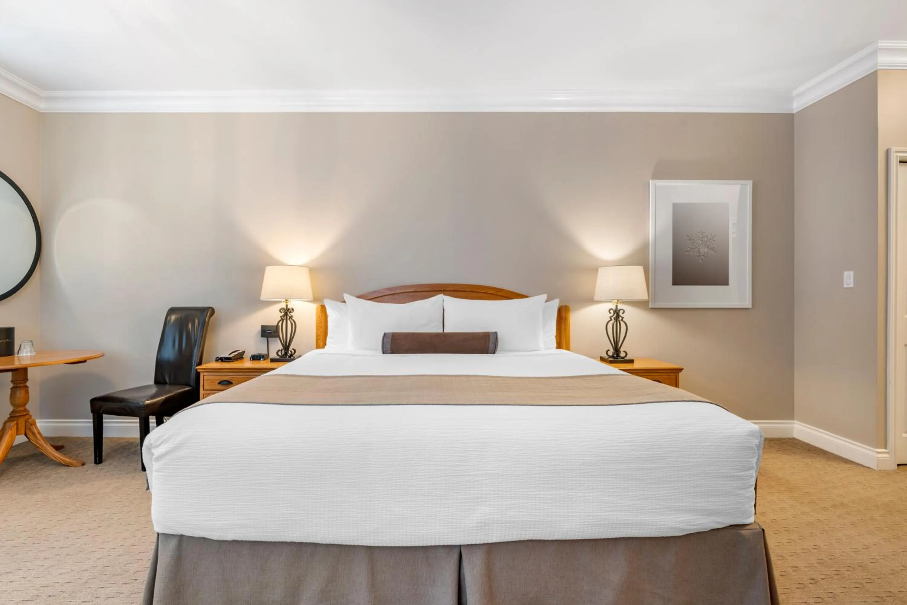 Bed in Regent Hotel Revelstoke