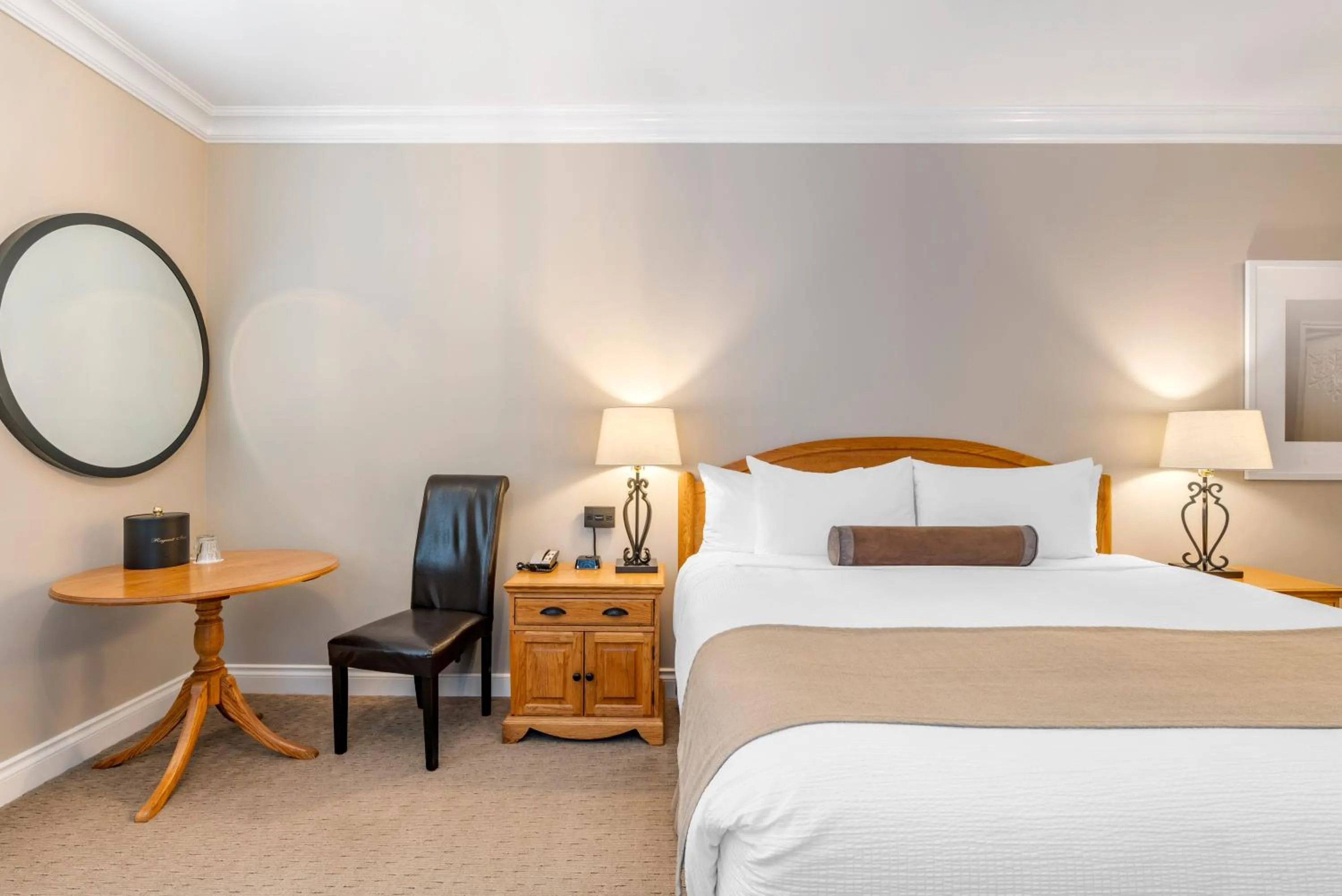 View (from property/room), Bed in Regent Hotel Revelstoke