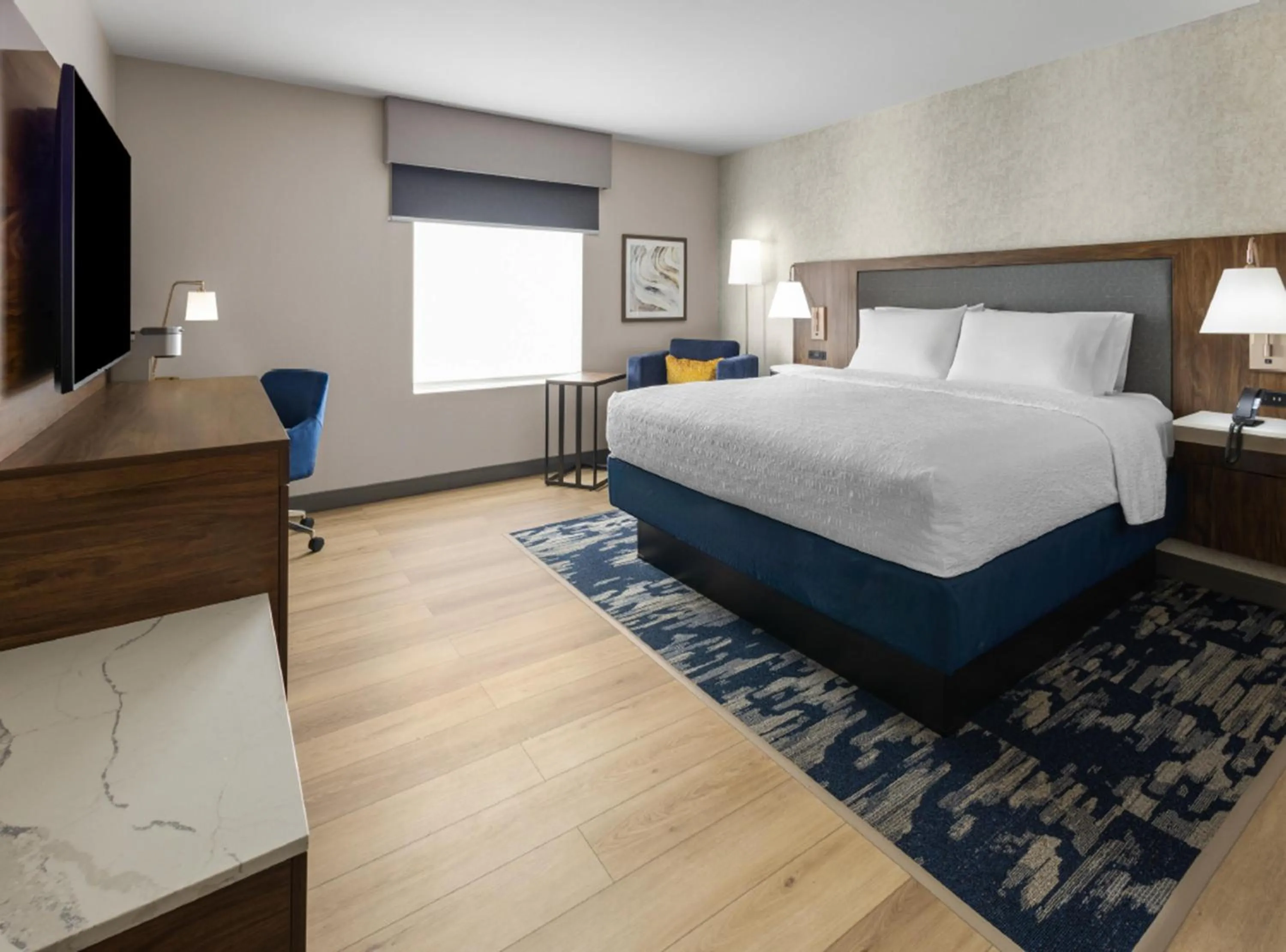 Bed in Hampton Inn & Suites Richmond Glenside