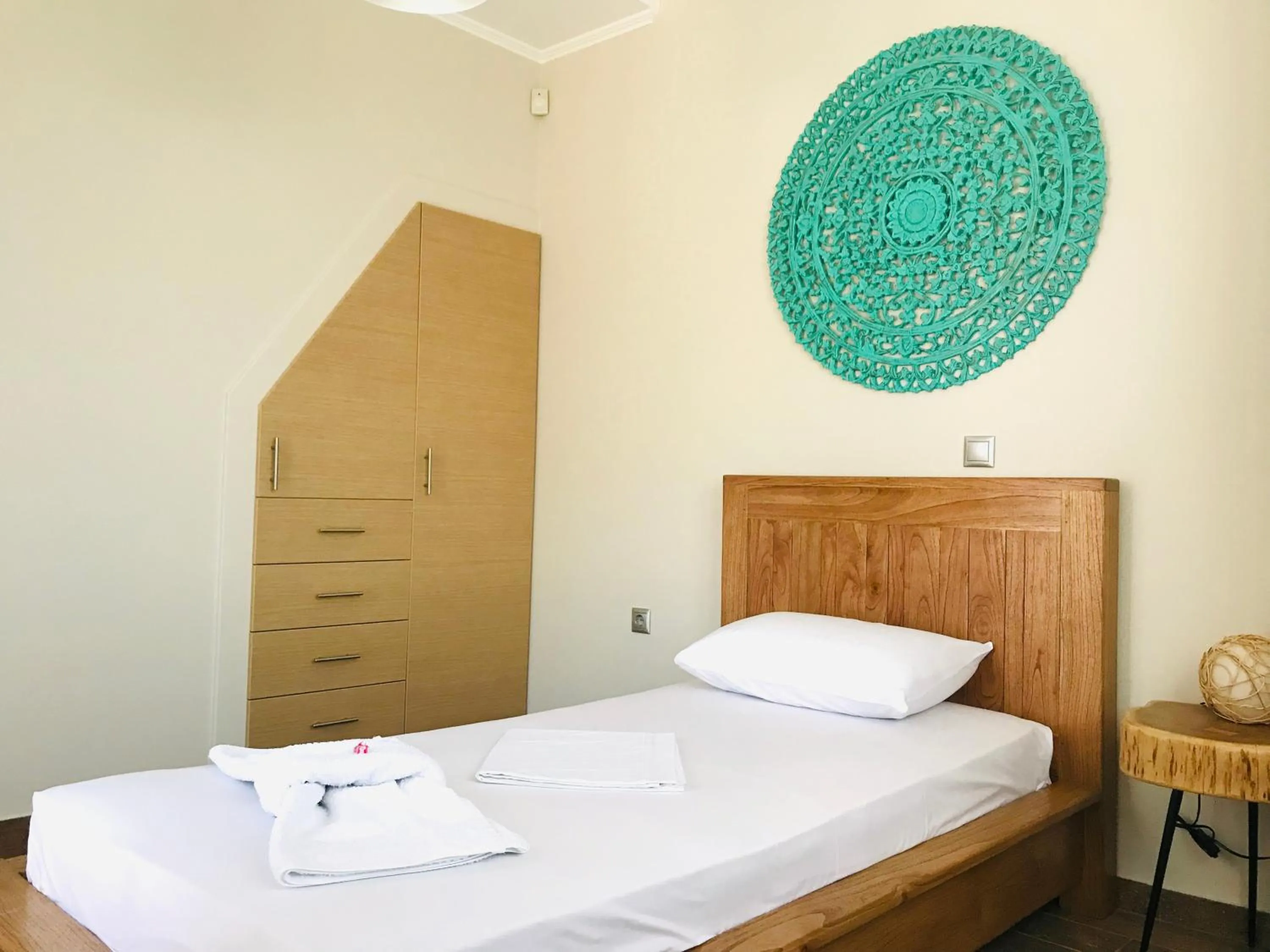 Bedroom, Bed in Villa Lydia