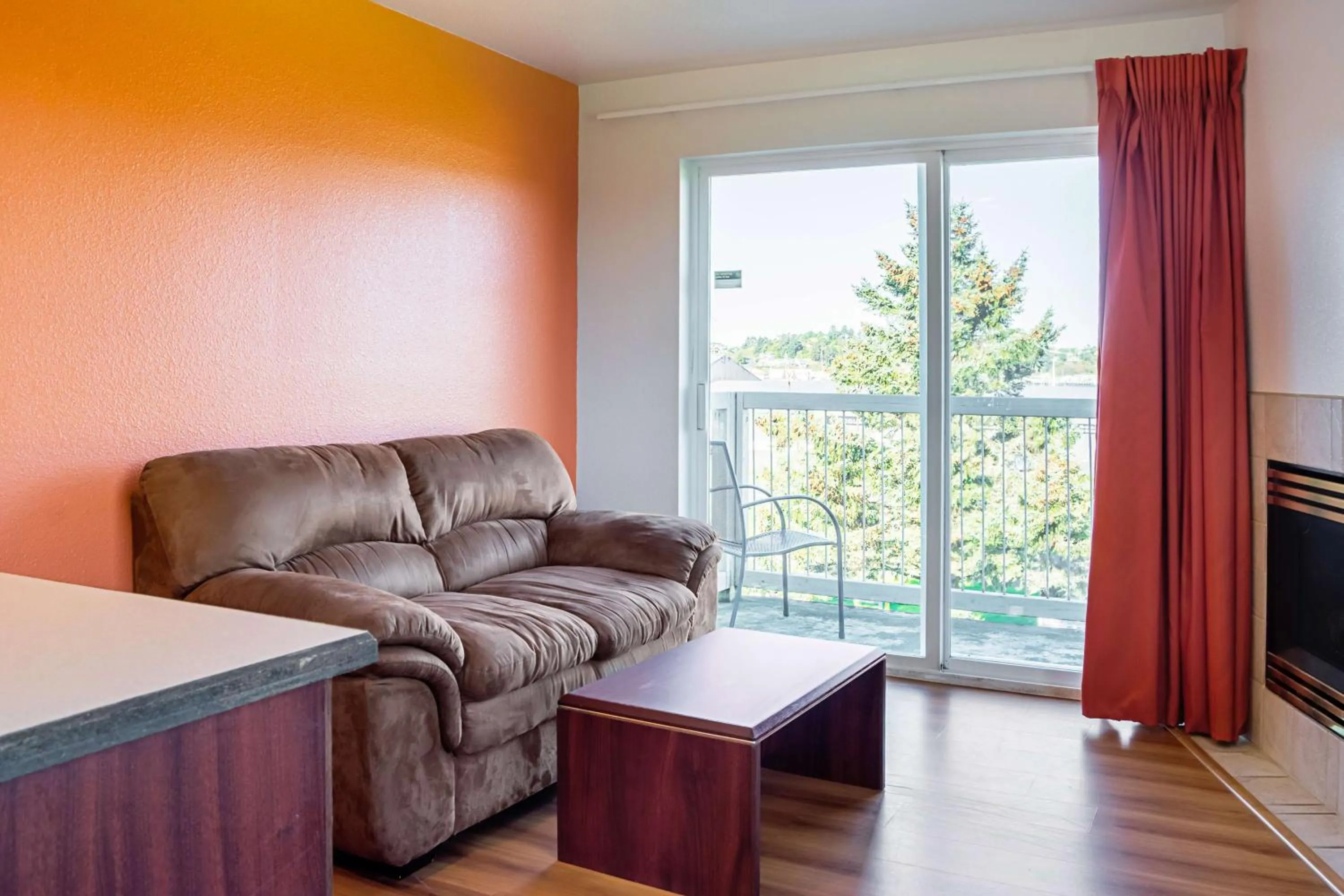 Bathroom in Motel 6-Newport, OR