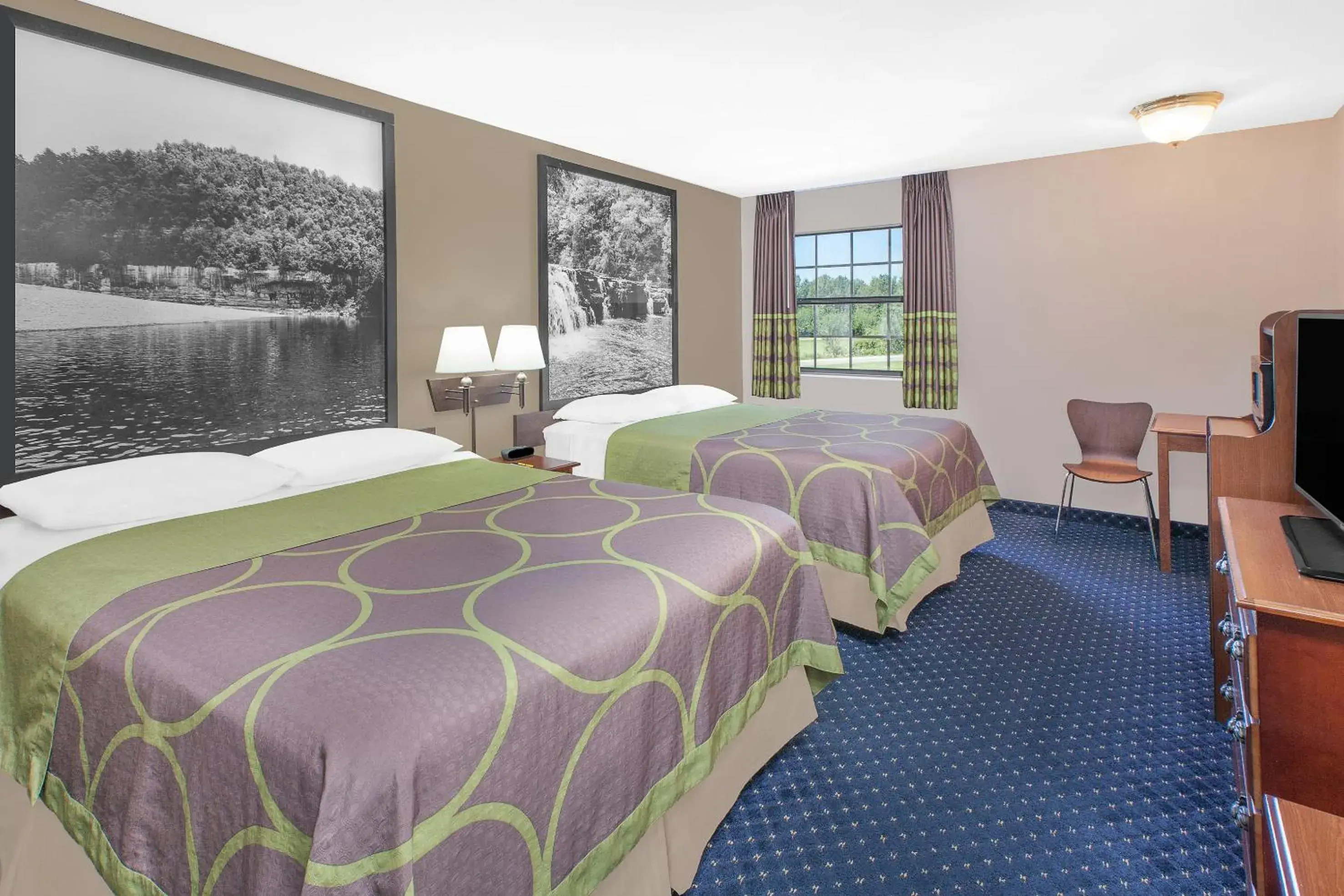 Queen Room with Two Queen Beds - Mobility Access/Non-Smoking in Super 8 by Wyndham Lowell/Bentonville/Rogers Area Queen Room with Two Queen Beds - Mobility Access/Non-Smoking in Super 8 by Wyndham Lowell/Bentonville/Rogers Area