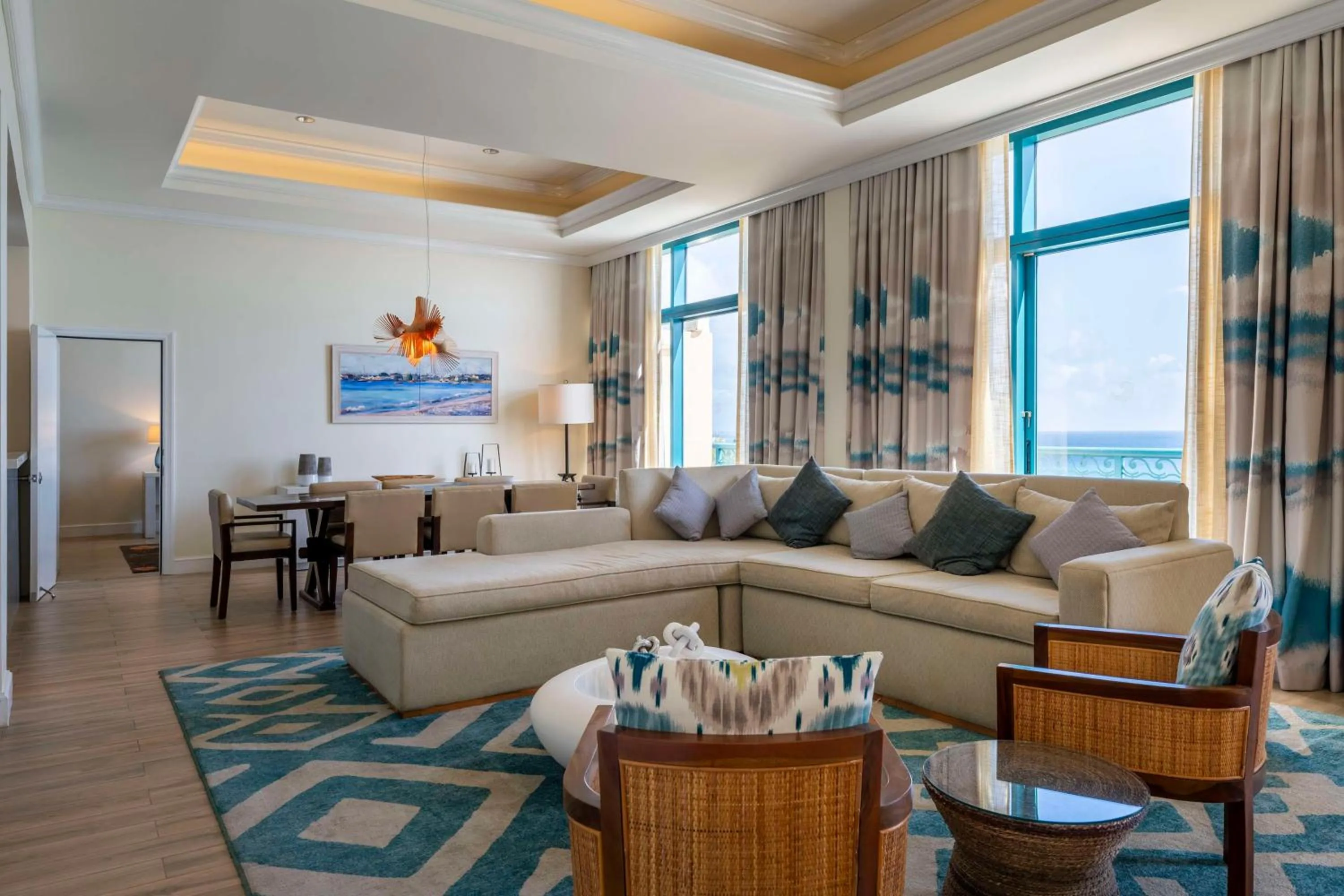Living room in Hilton Barbados Resort