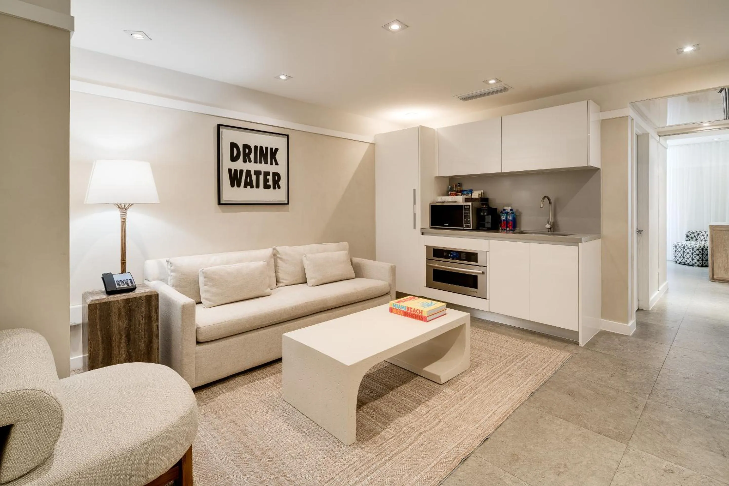 Living room in Boulan South Beach