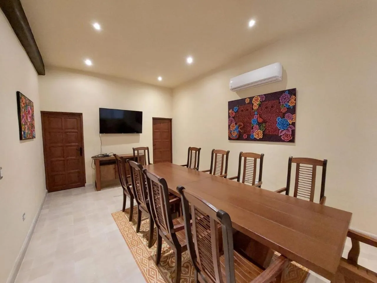 Communal lounge/ TV room in Hacienda Santa Cruz Merida