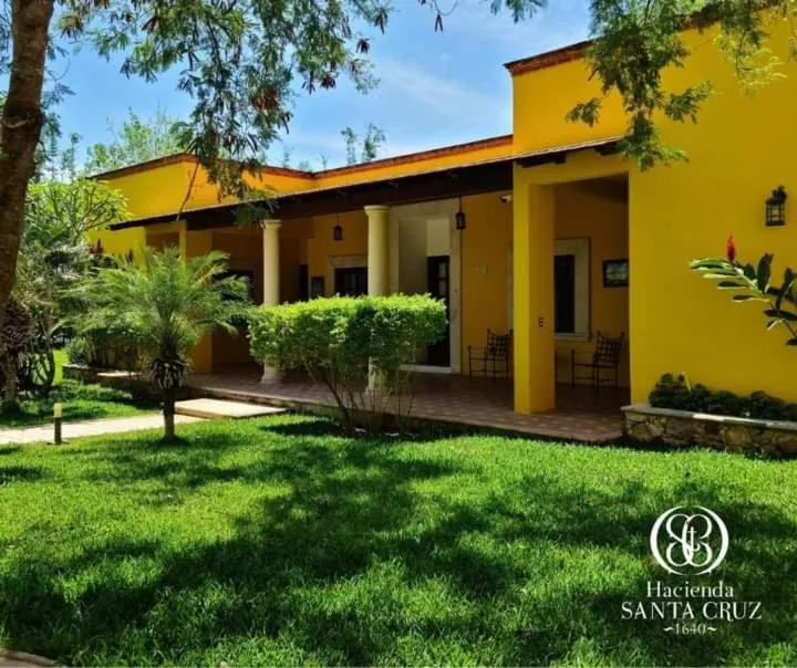 Garden view in Hacienda Santa Cruz Merida