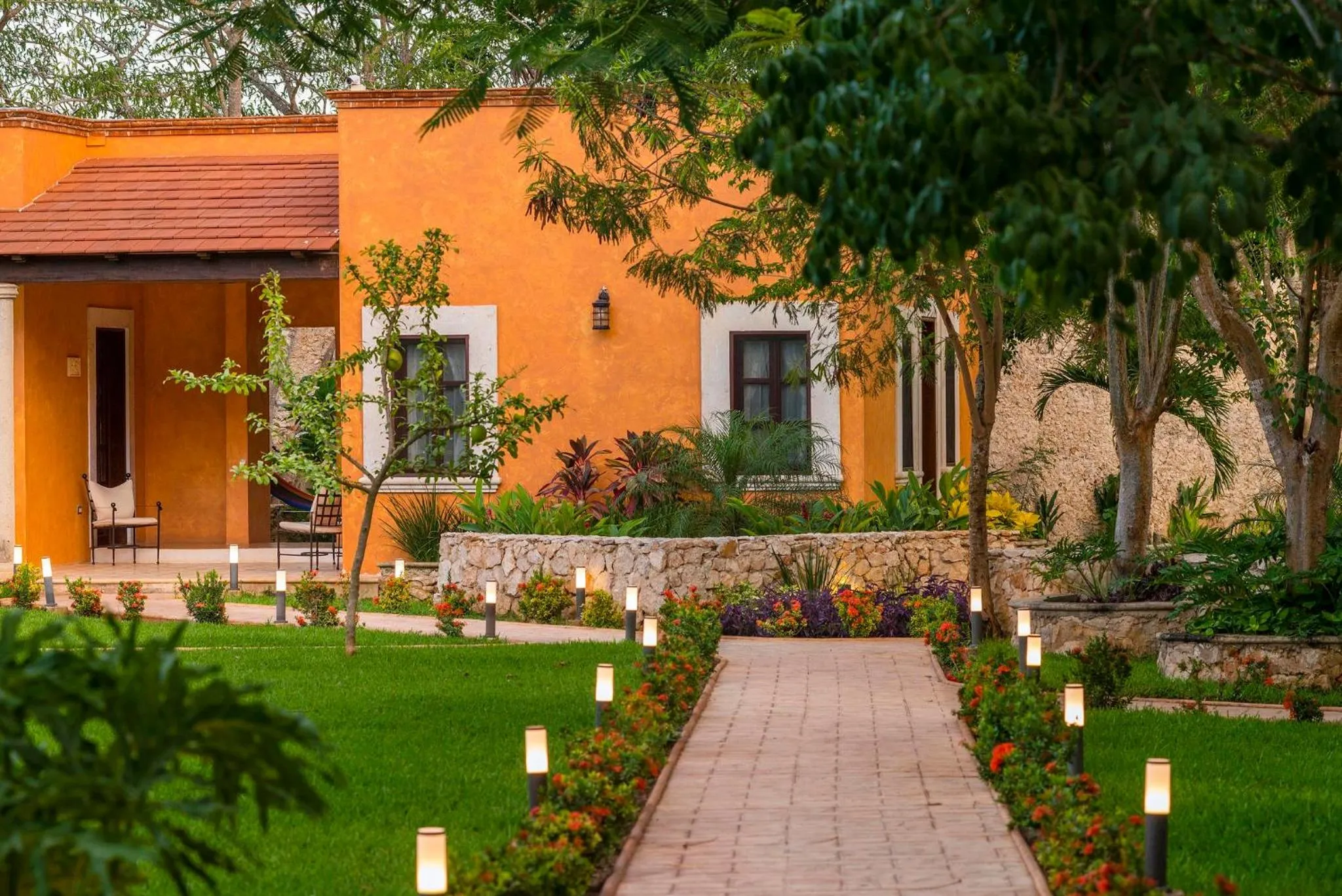 Garden in Hacienda Santa Cruz Merida