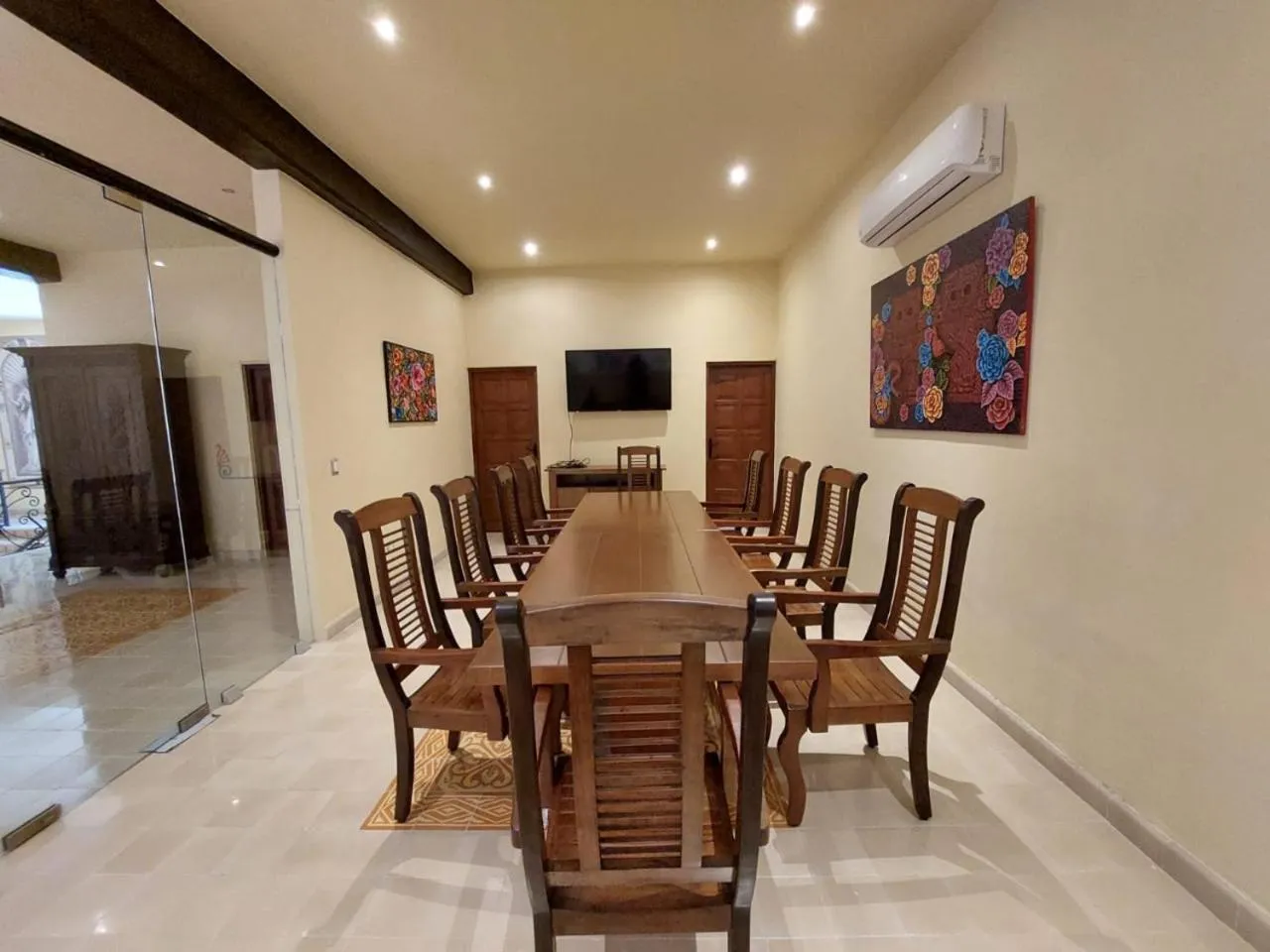 Living room in Hacienda Santa Cruz Merida