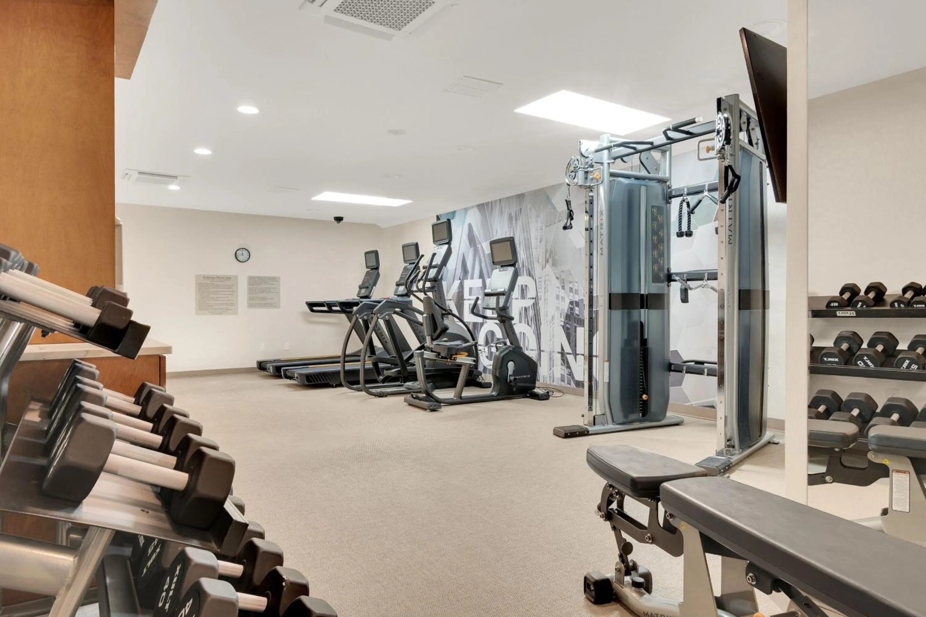 Fitness centre/facilities in SpringHill Suites by Marriott Freeport Brunswick