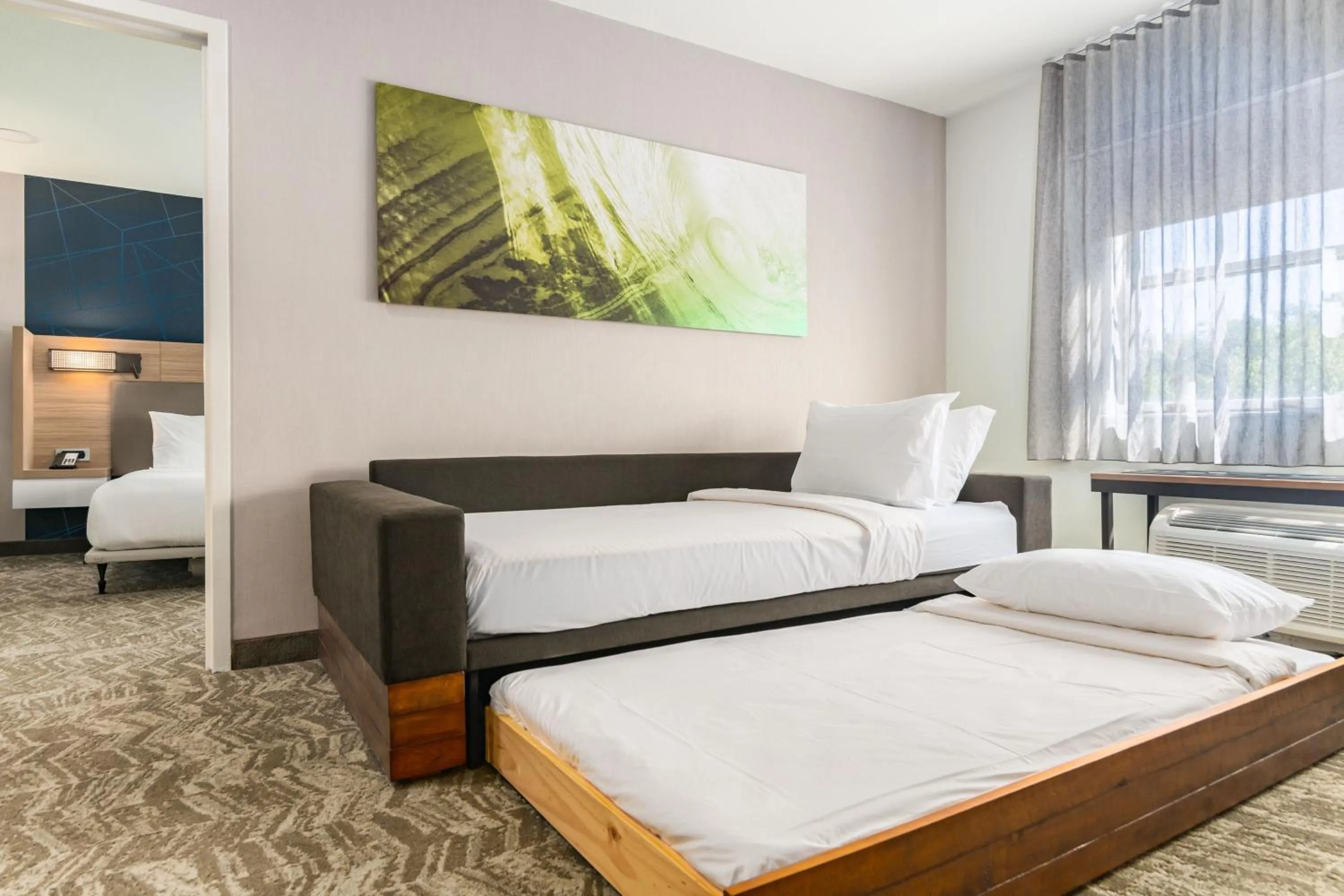 Bedroom, Bed in SpringHill Suites by Marriott Freeport Brunswick