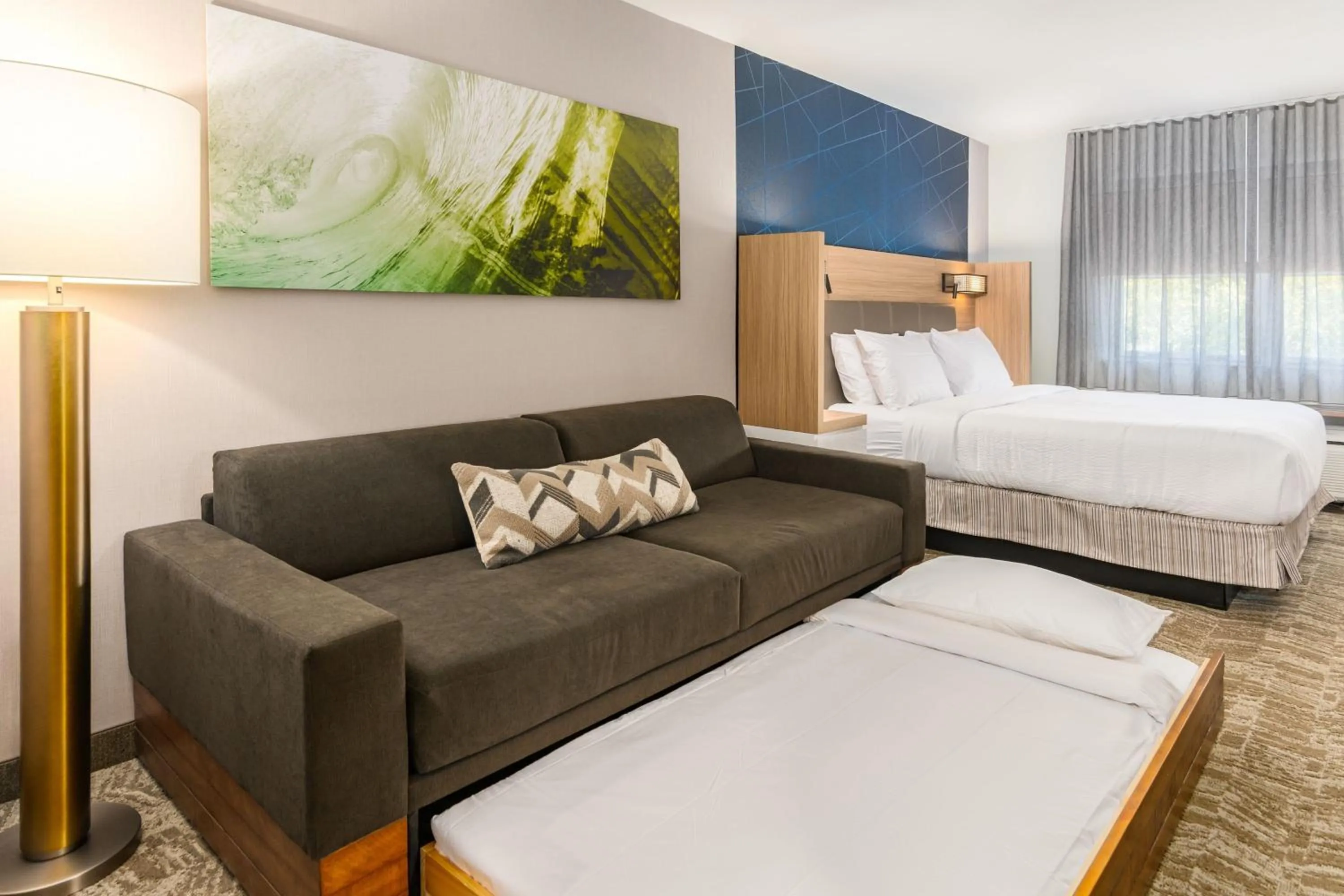 Photo of the whole room, Bed in SpringHill Suites by Marriott Freeport Brunswick