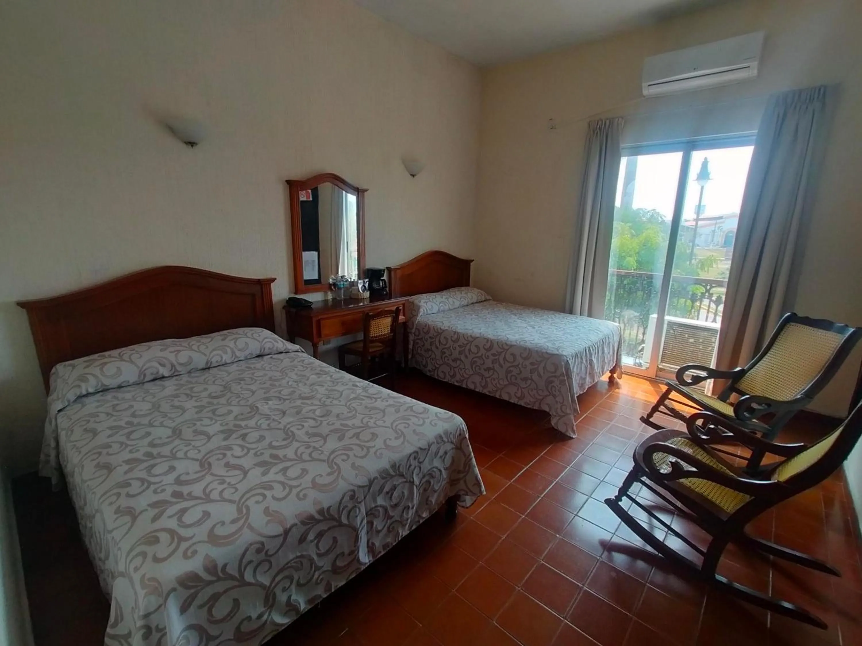 Bed in Hotel Posada Doña Lala