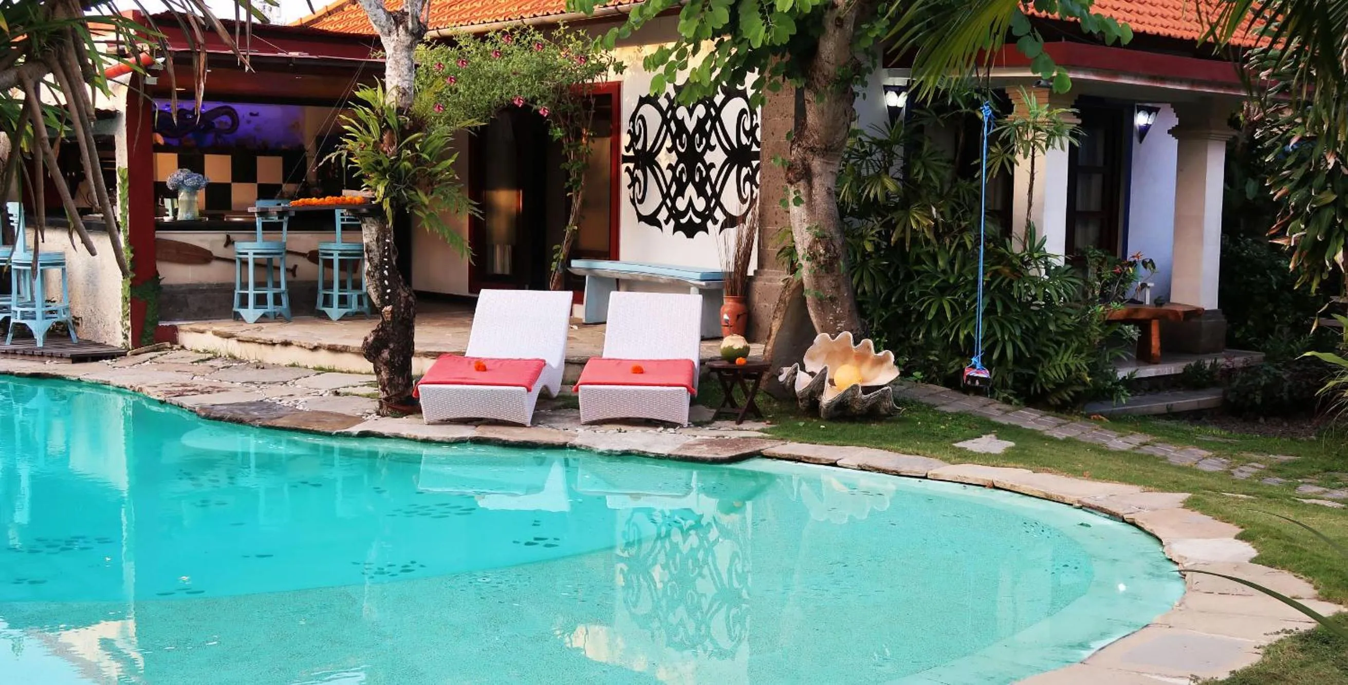 Garden in Villa Shantitara Bungalows