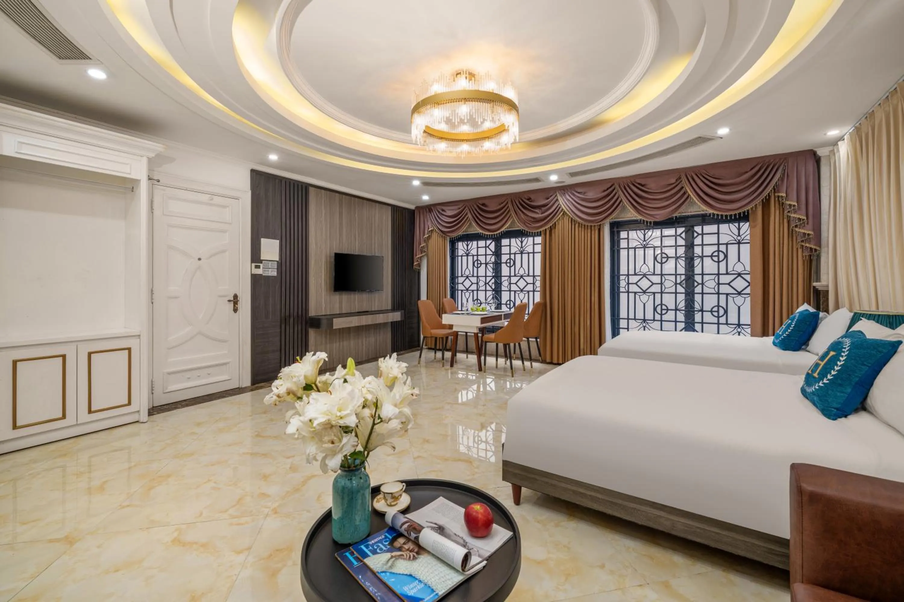 Bed in Rung Huong Apartment