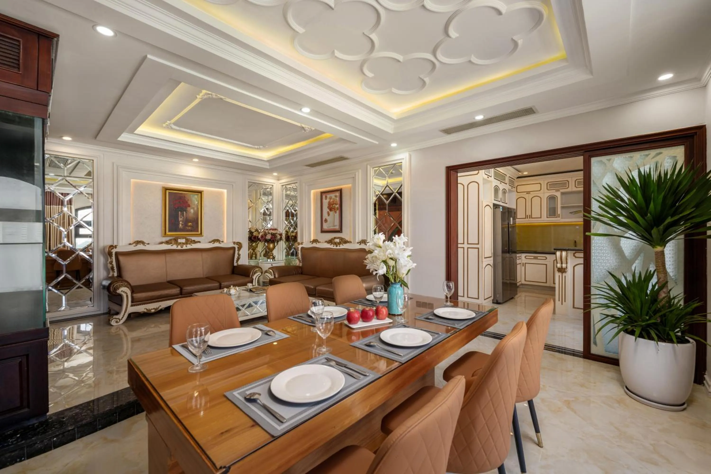 Living room in Rung Huong Apartment