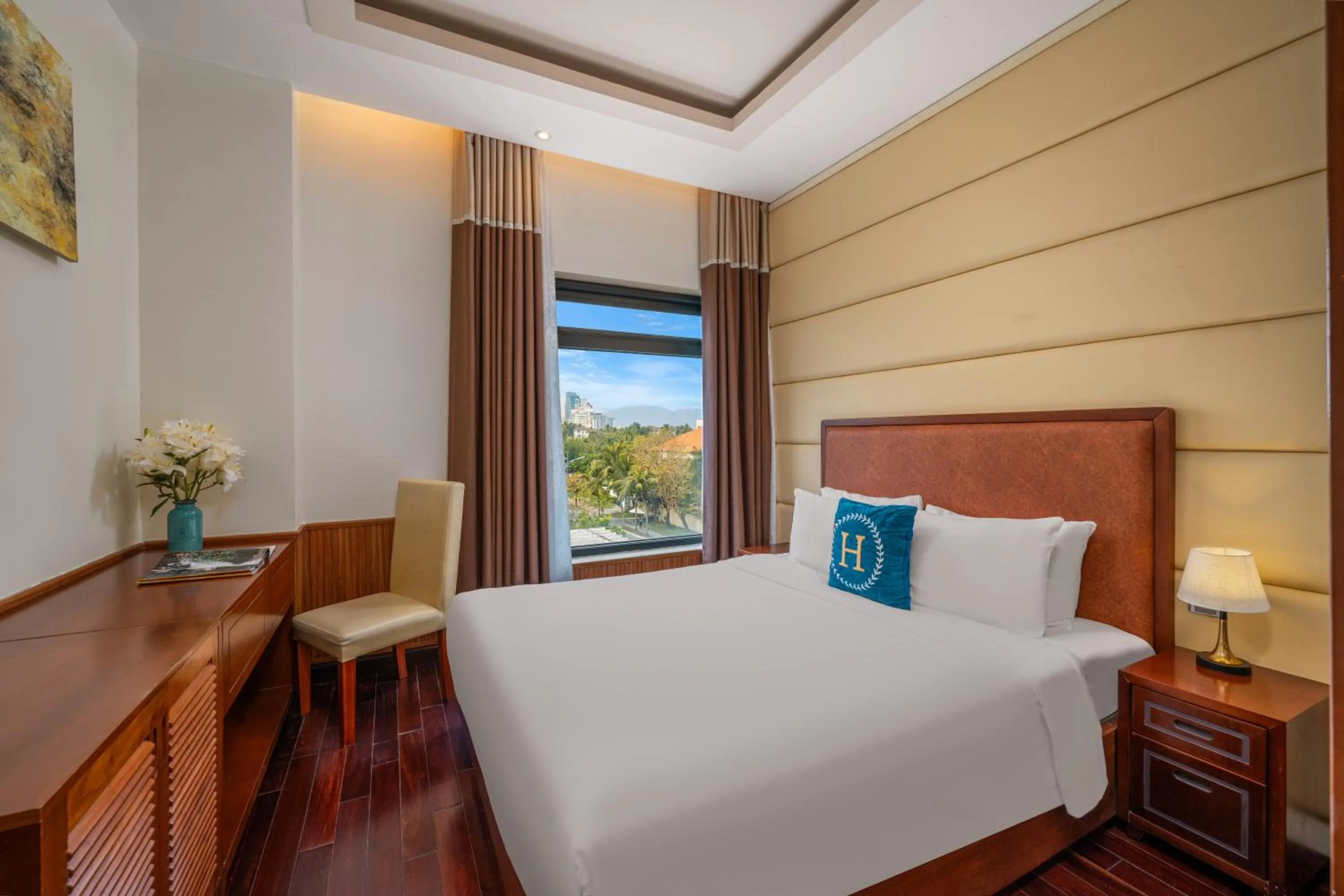 Living room, Bed in Rung Huong Apartment