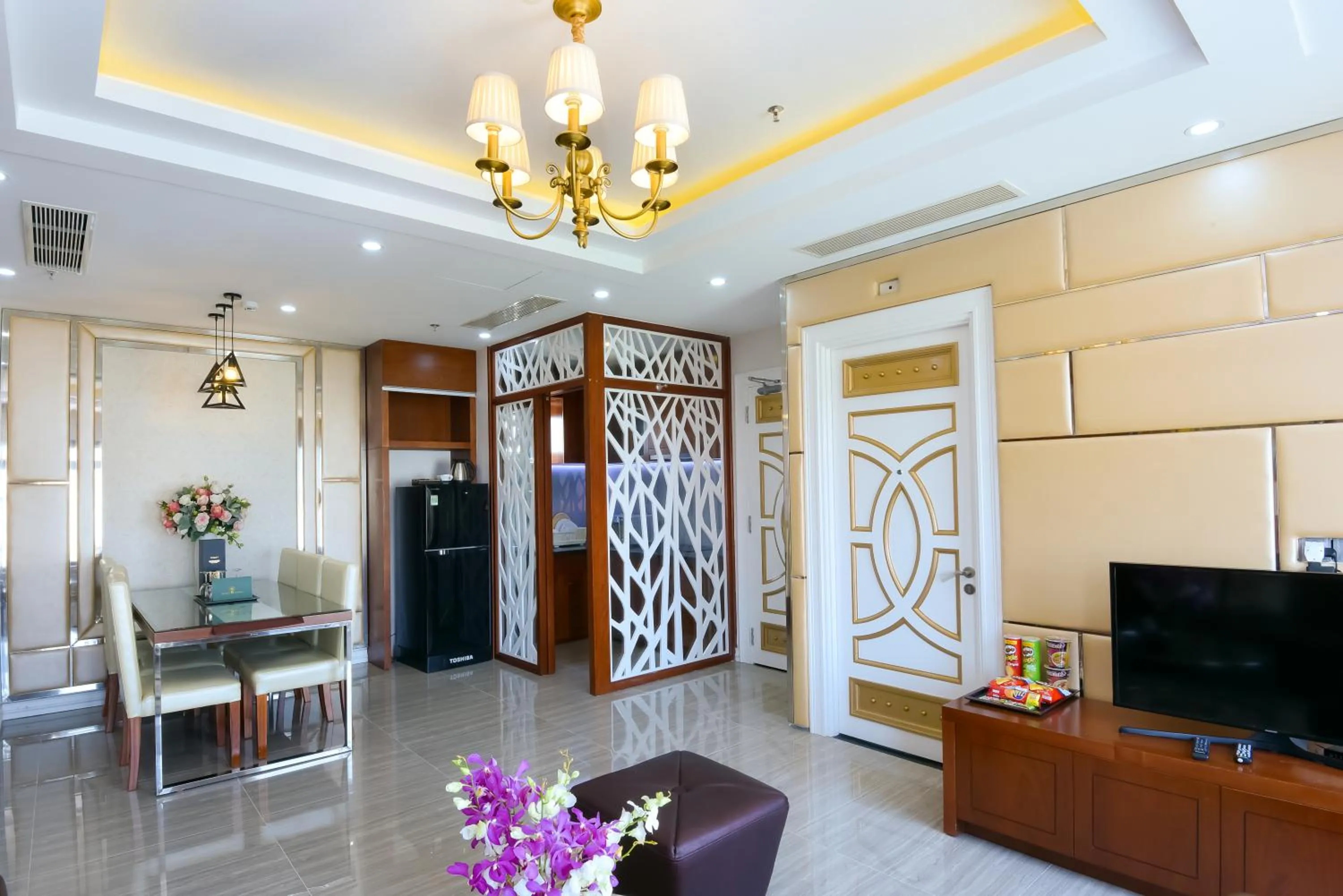 Kitchen or kitchenette in Rung Huong Apartment