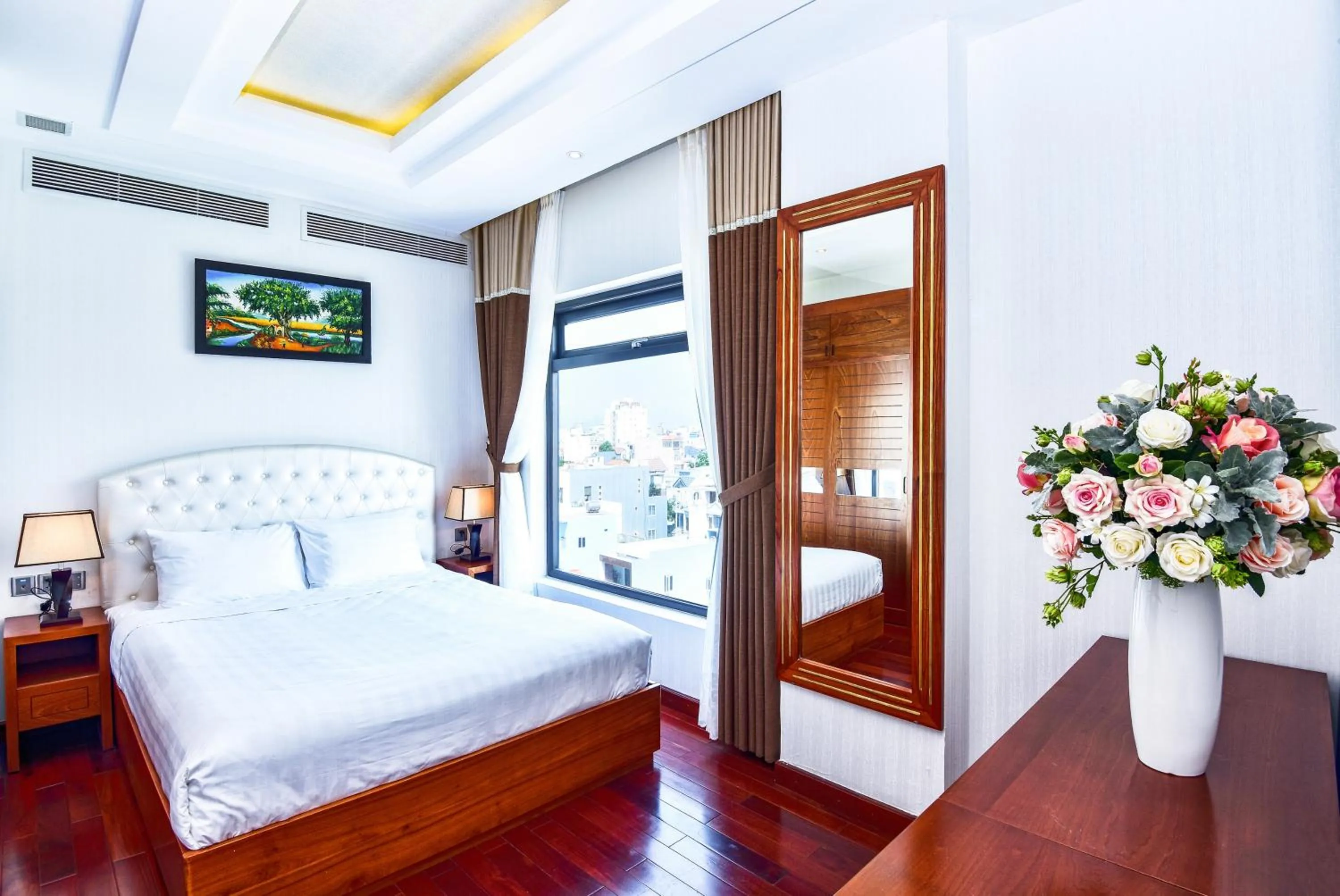 Bed in Rung Huong Apartment