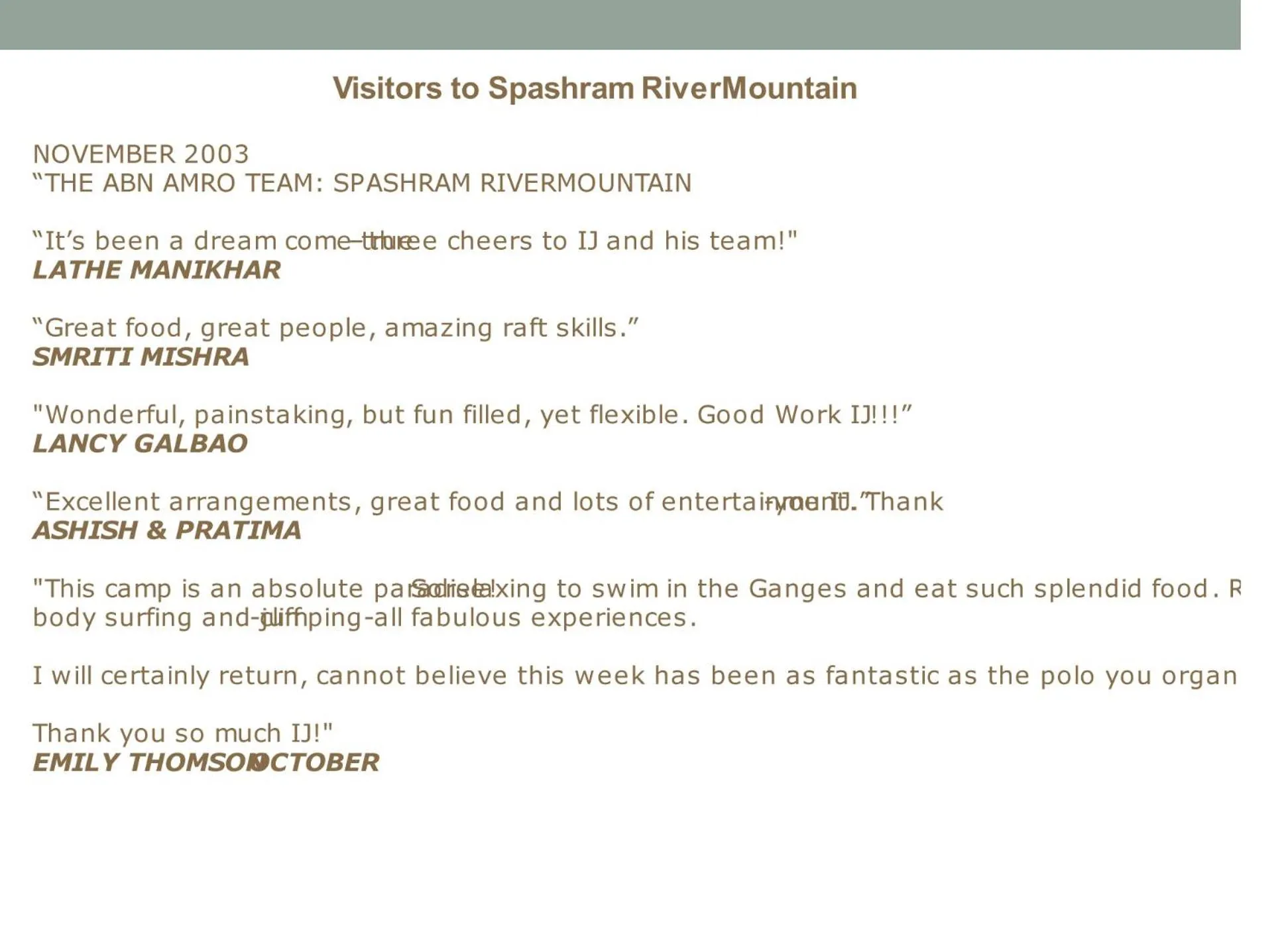 Certificate/Award in Samira's Birds & Butterflies Park-Spashram Ganga Beach Retreat