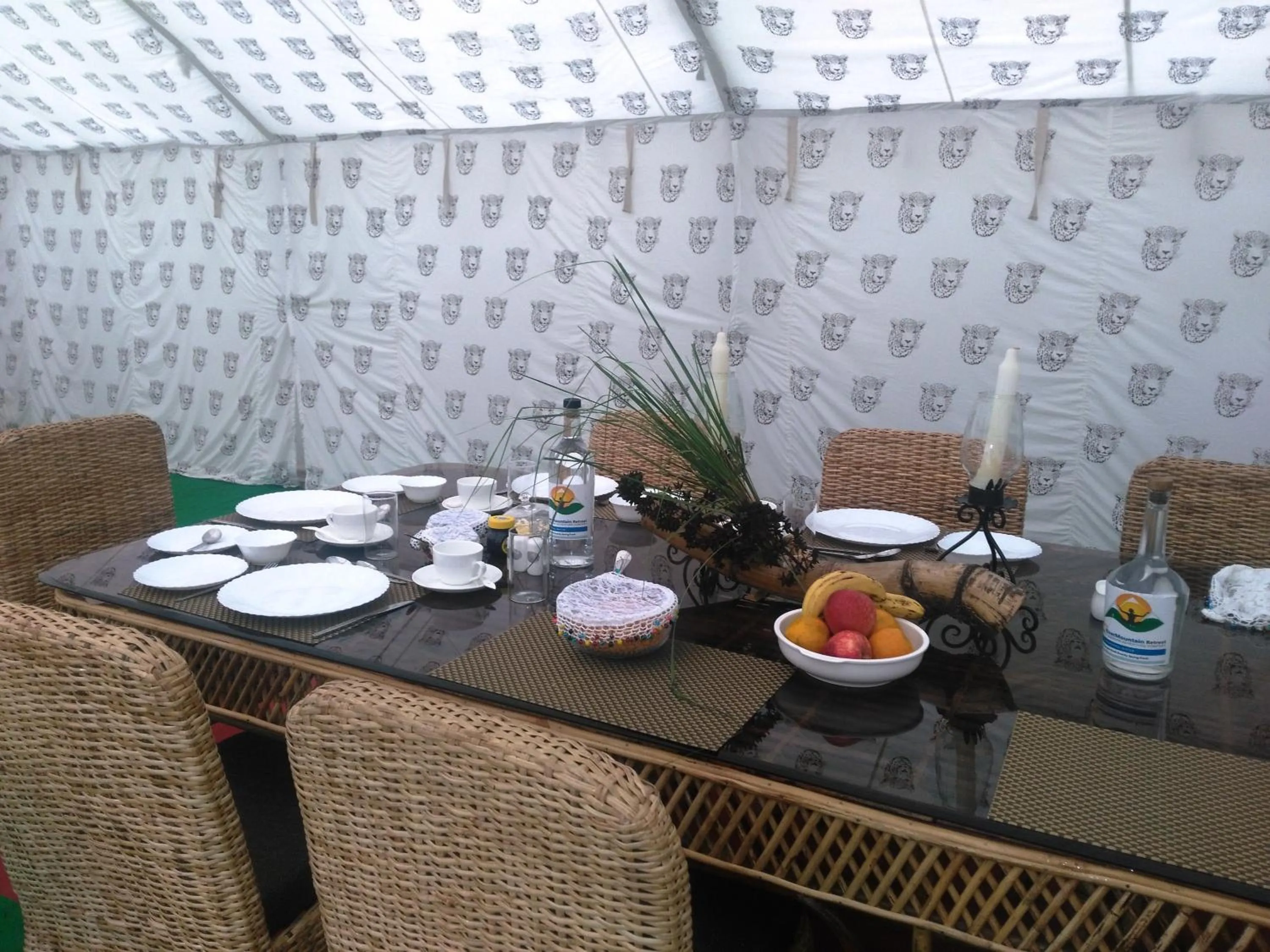 Dining area in Samira's Birds & Butterflies Park-Spashram Ganga Beach Retreat