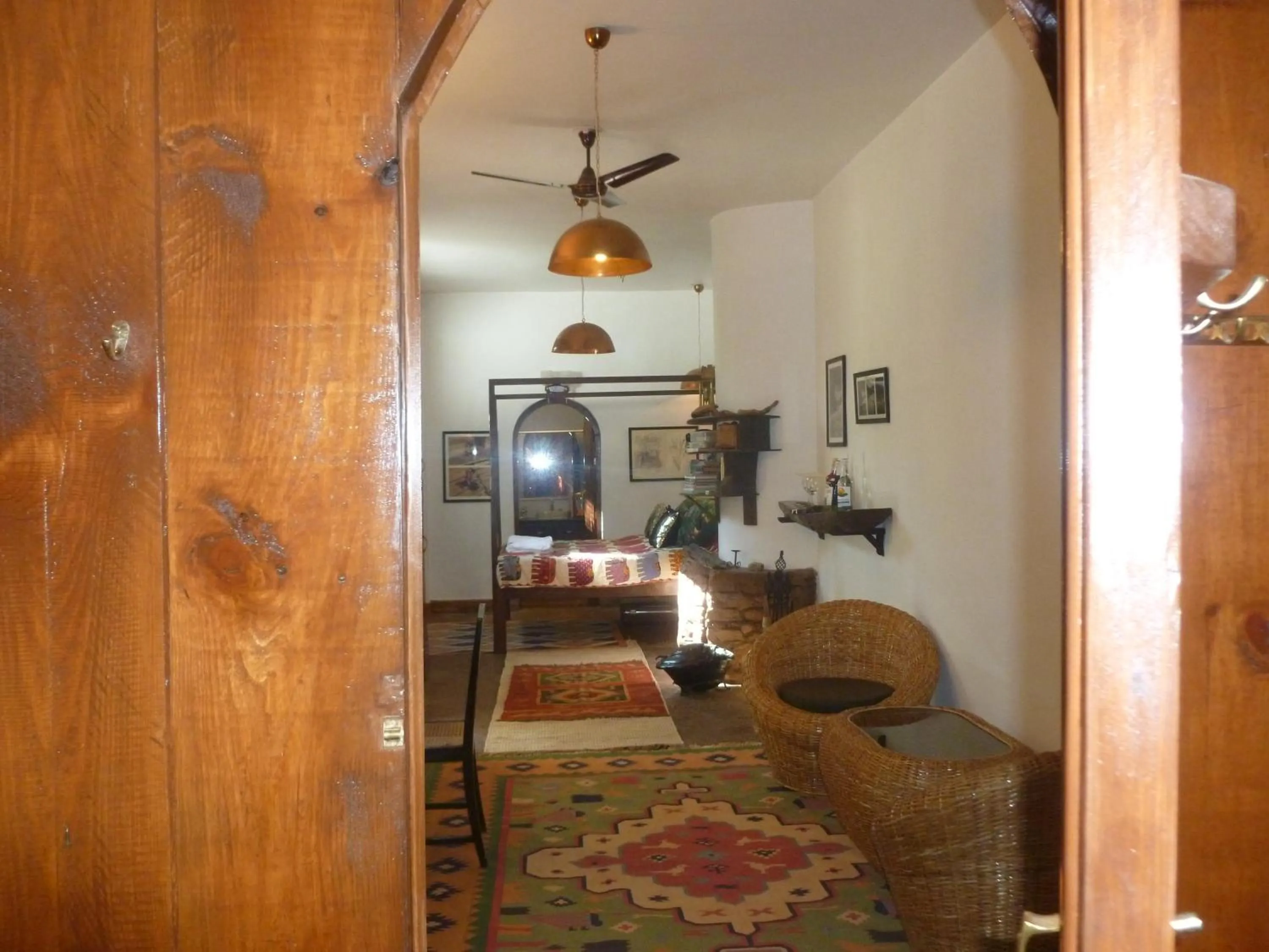 Living room in Samira's Birds & Butterflies Park-Spashram Ganga Beach Retreat