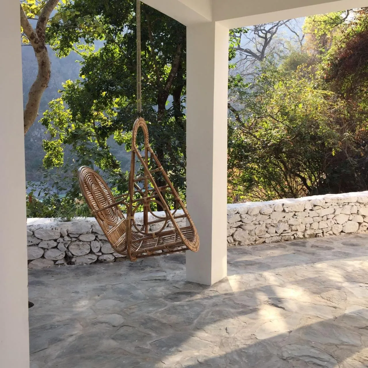 Balcony/Terrace in Samira's Birds & Butterflies Park-Spashram Ganga Beach Retreat