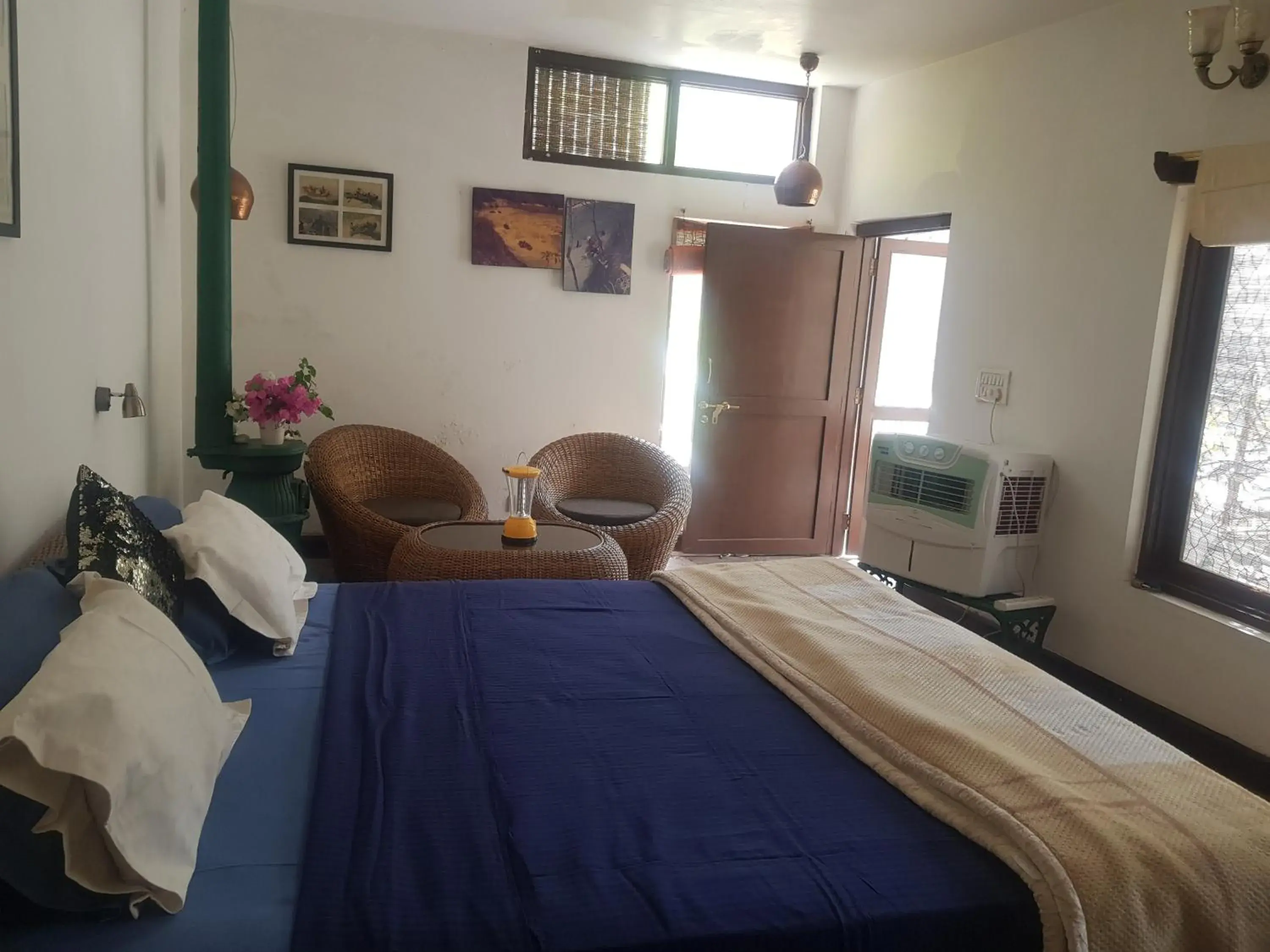 Deluxe Double Room (2 Adults + 1 Child) in Samira's Birds & Butterflies Park-Spashram Ganga Beach Retreat Deluxe Double Room (2 Adults + 1 Child) in Samira's Birds & Butterflies Park-Spashram Ganga Beach Retreat