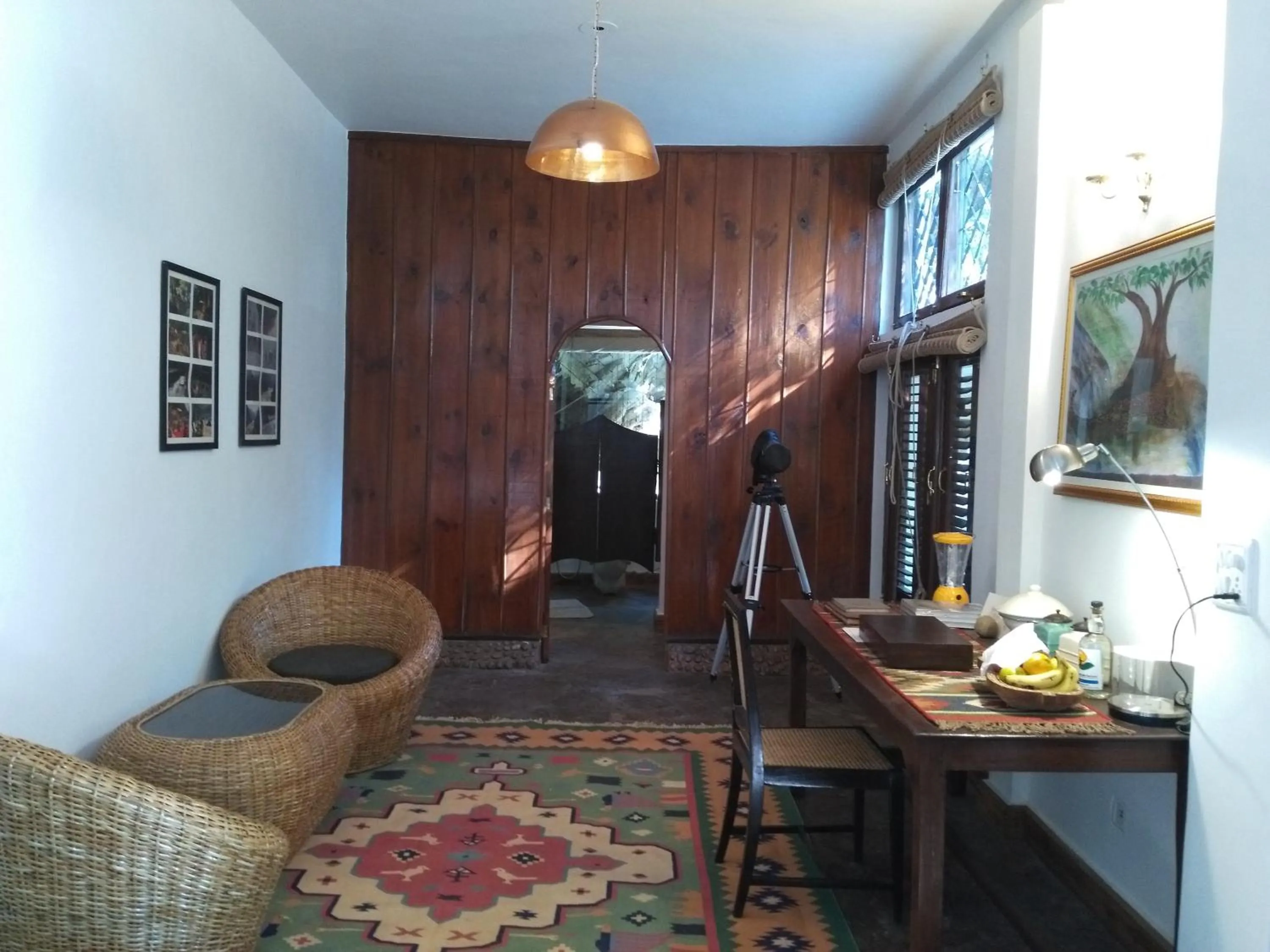 Living room in Samira's Birds & Butterflies Park-Spashram Ganga Beach Retreat