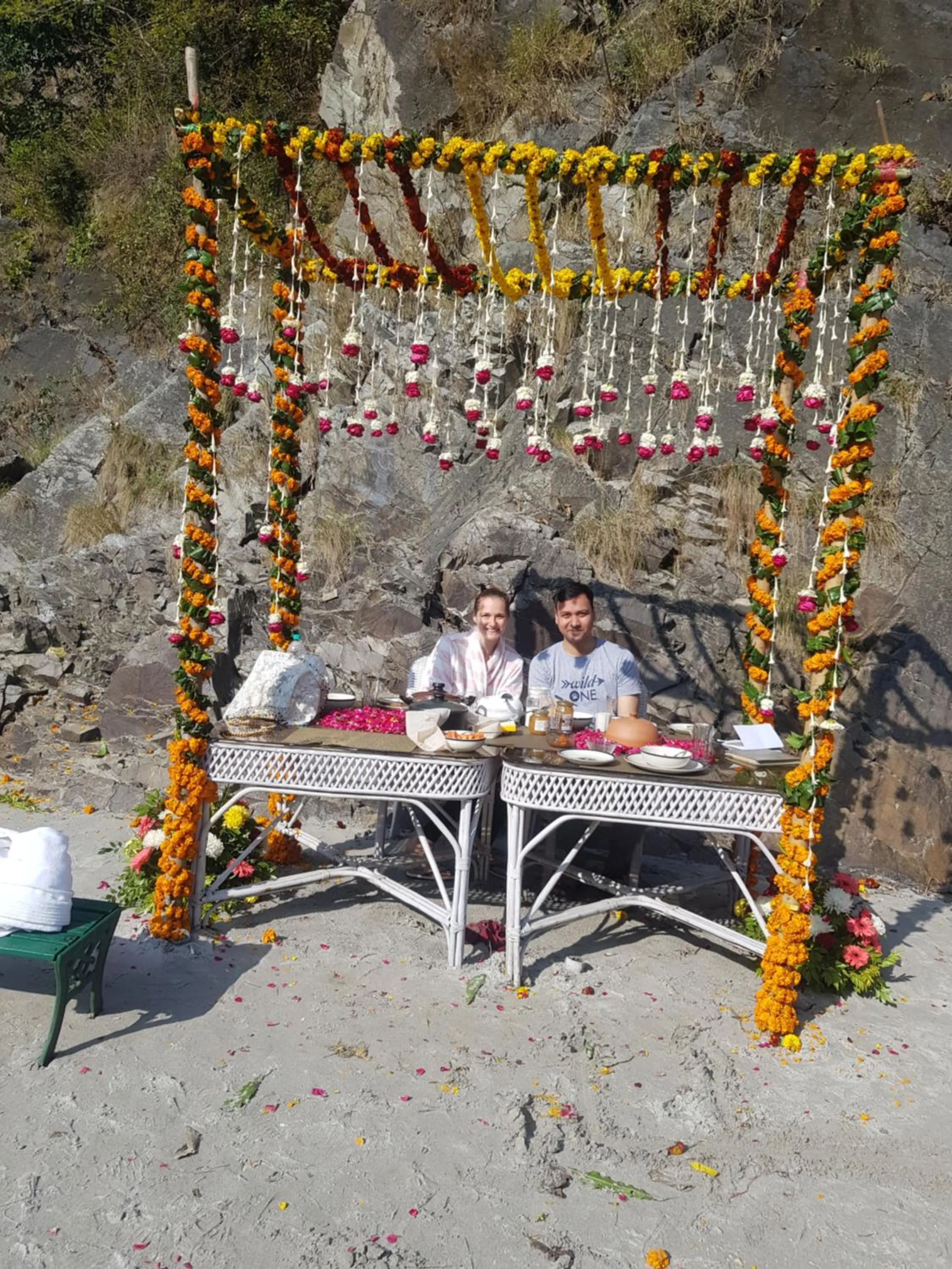 People in Samira's Birds & Butterflies Park-Spashram Ganga Beach Retreat