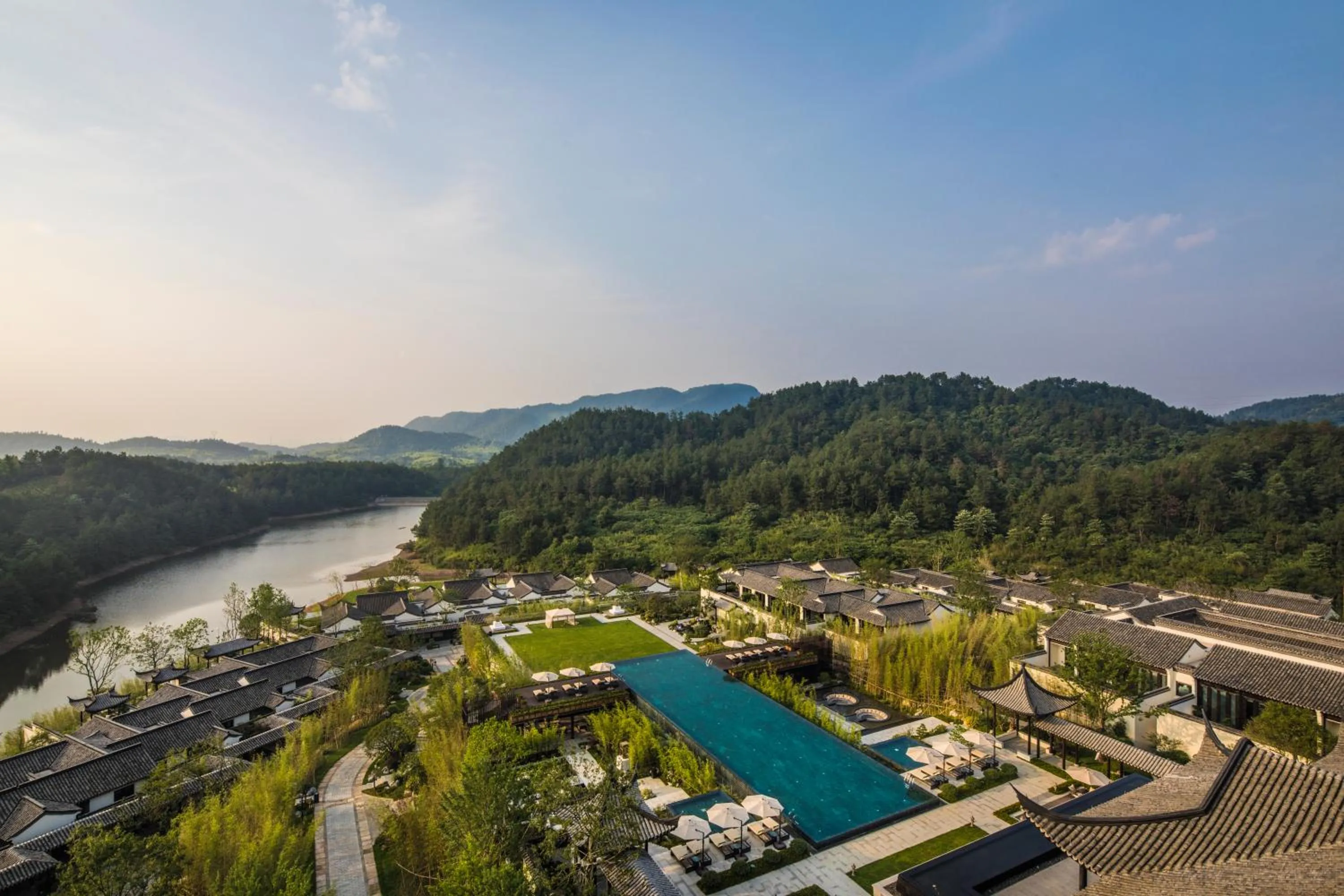 Bird's eye view in Banyan Tree Anji