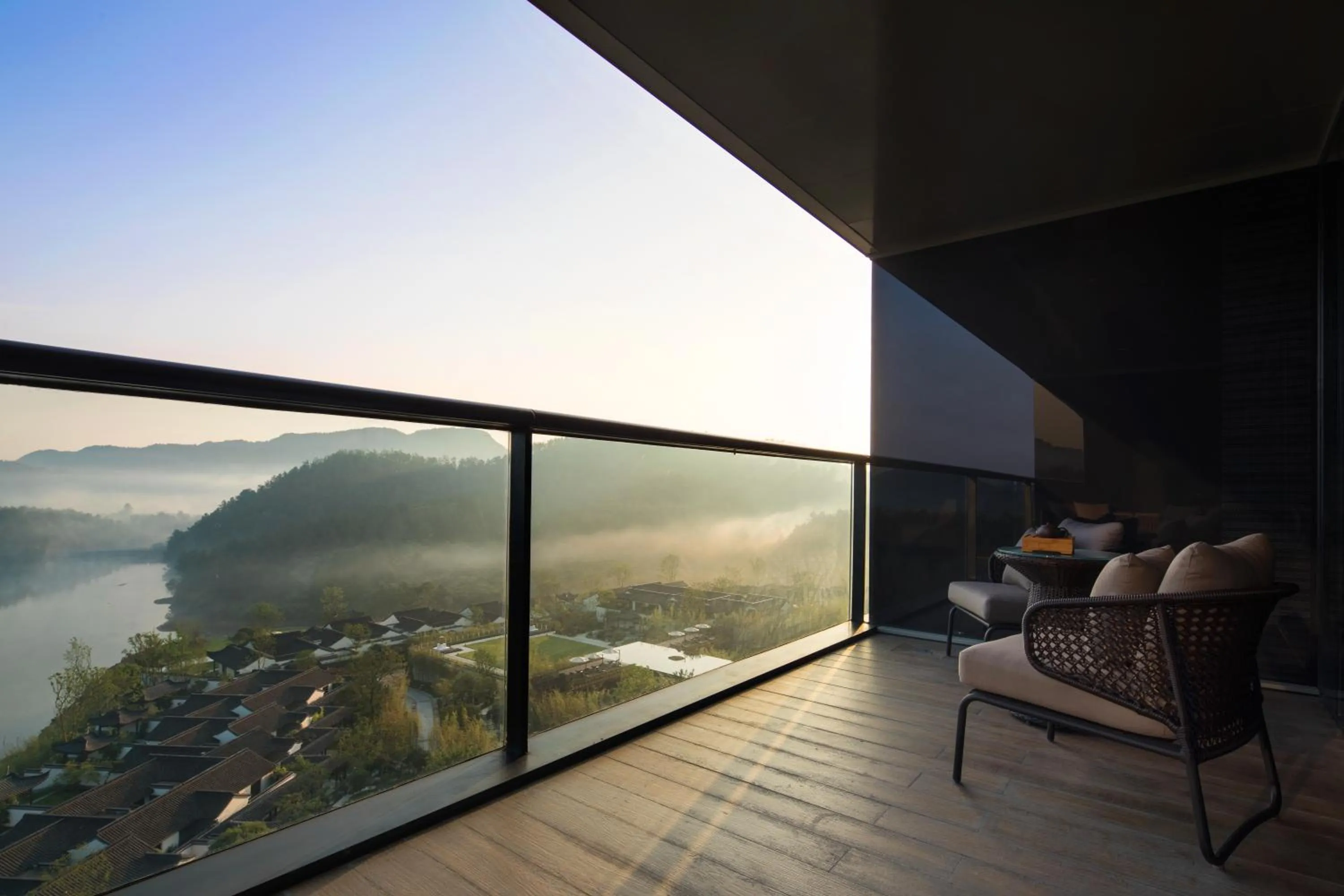 Balcony/Terrace in Banyan Tree Anji