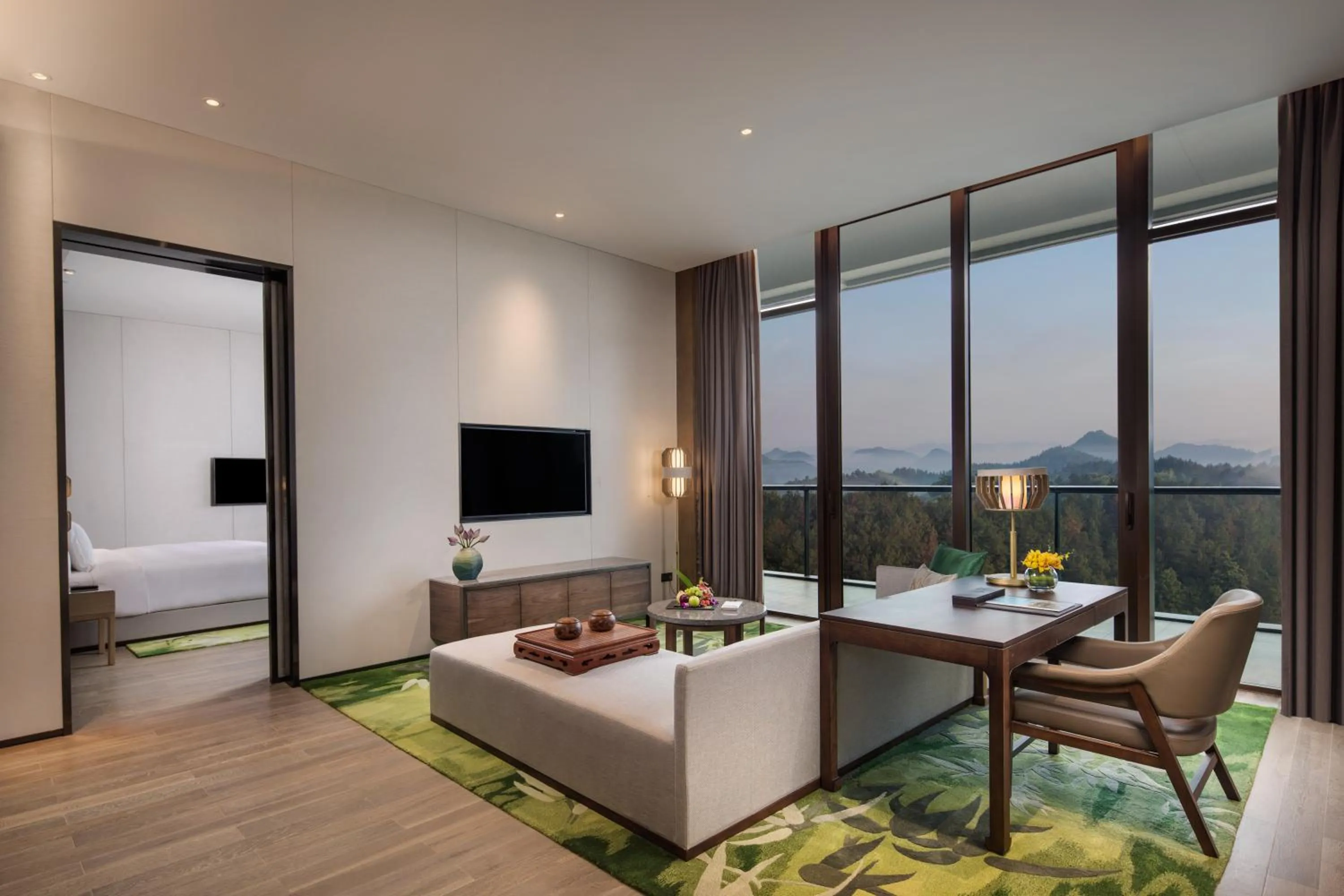 Living room in Banyan Tree Anji