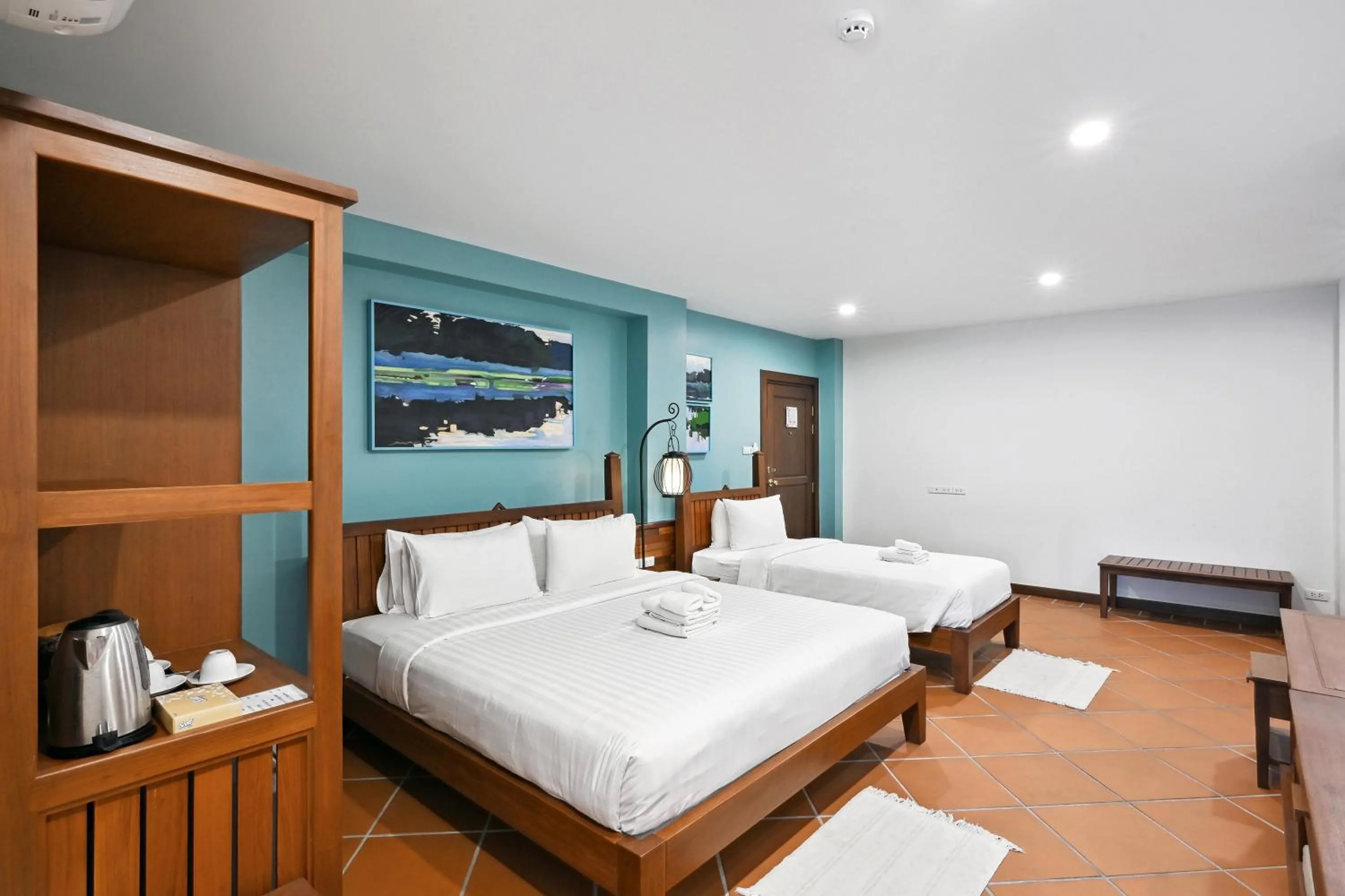 Bed in Villa Sanpakoi