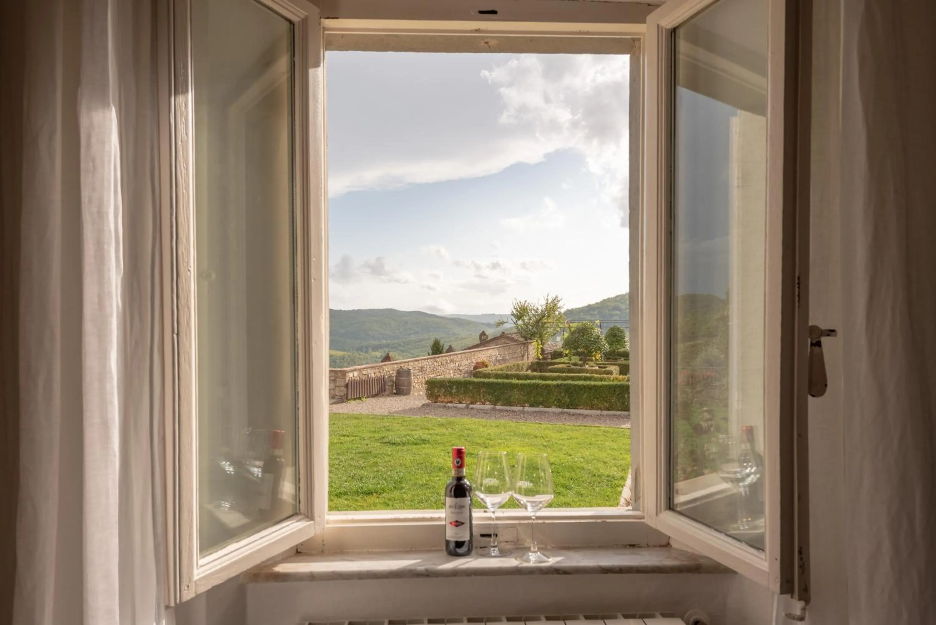 Garden view in Castello Di Meleto