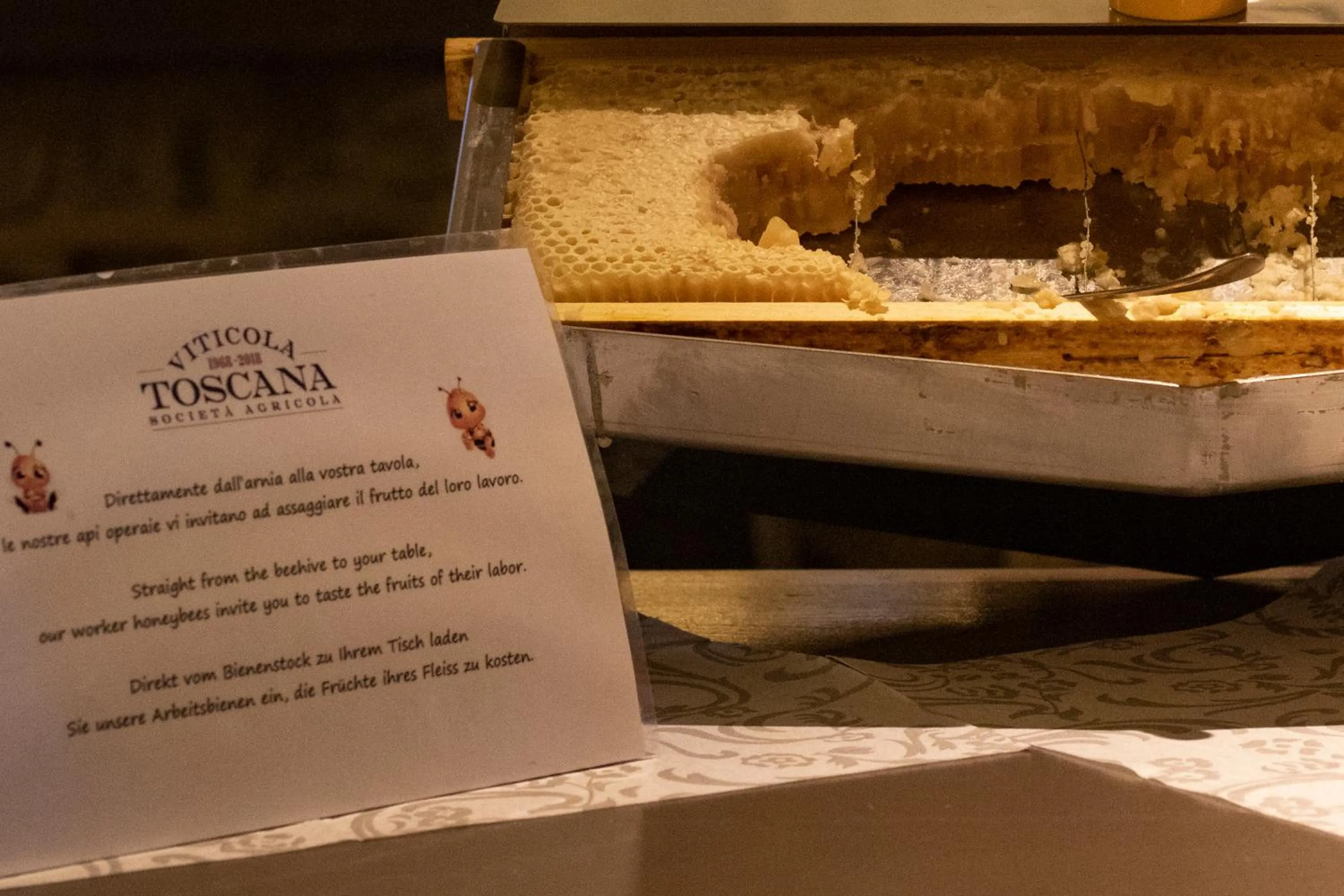 Continental breakfast in Castello Di Meleto