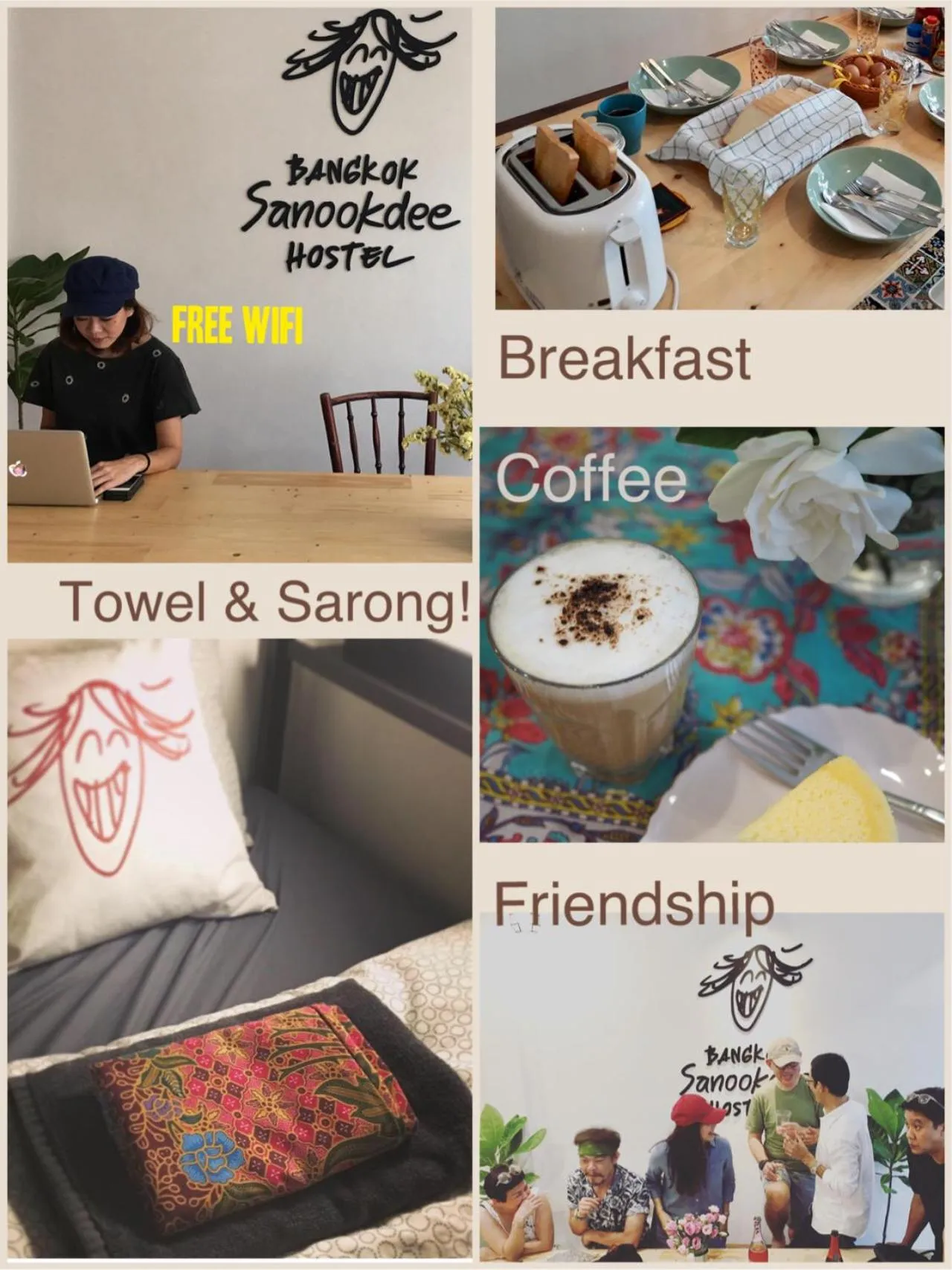 On site in Bangkok Sanookdee Hostel