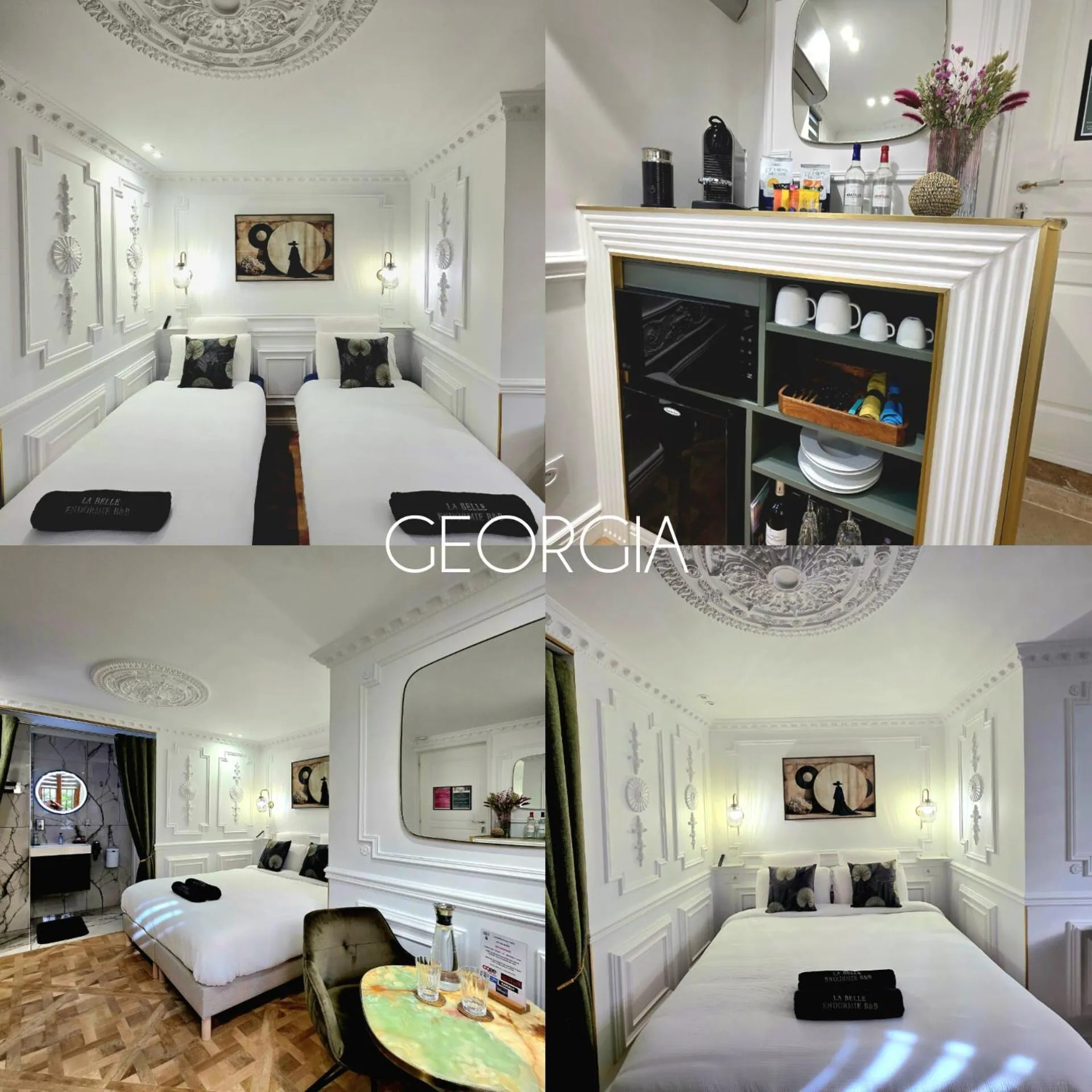 Bed in La Belle Endormie B&B French Guest house