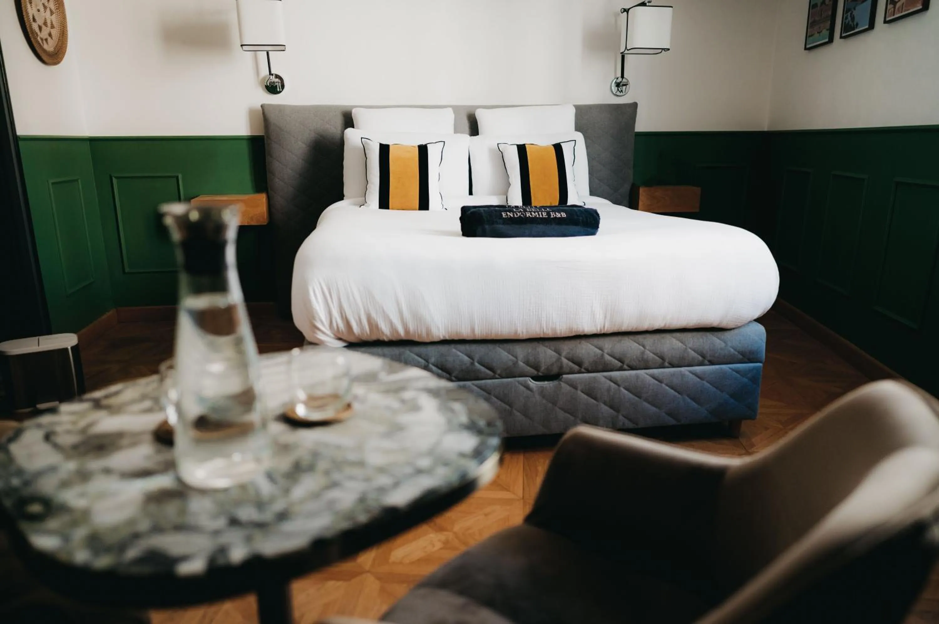 Bed in La Belle Endormie B&B French Guest house