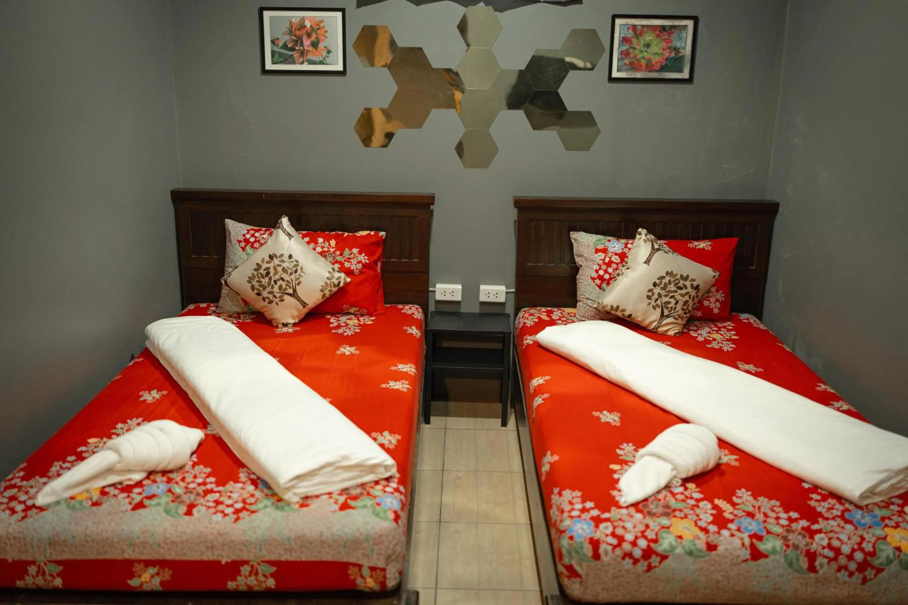 Bed in Baan Paea Guest House