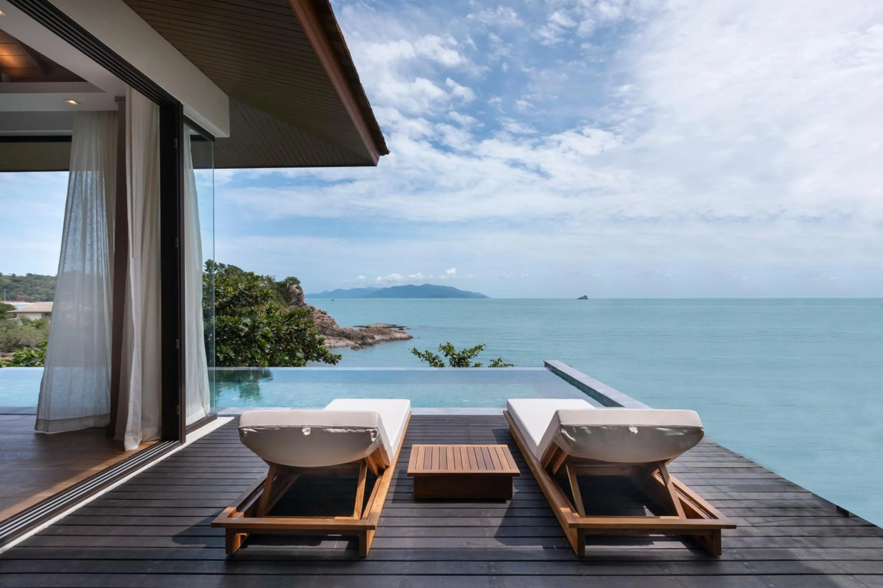 Patio in Cape Fahn Hotel - Private Islands Samui